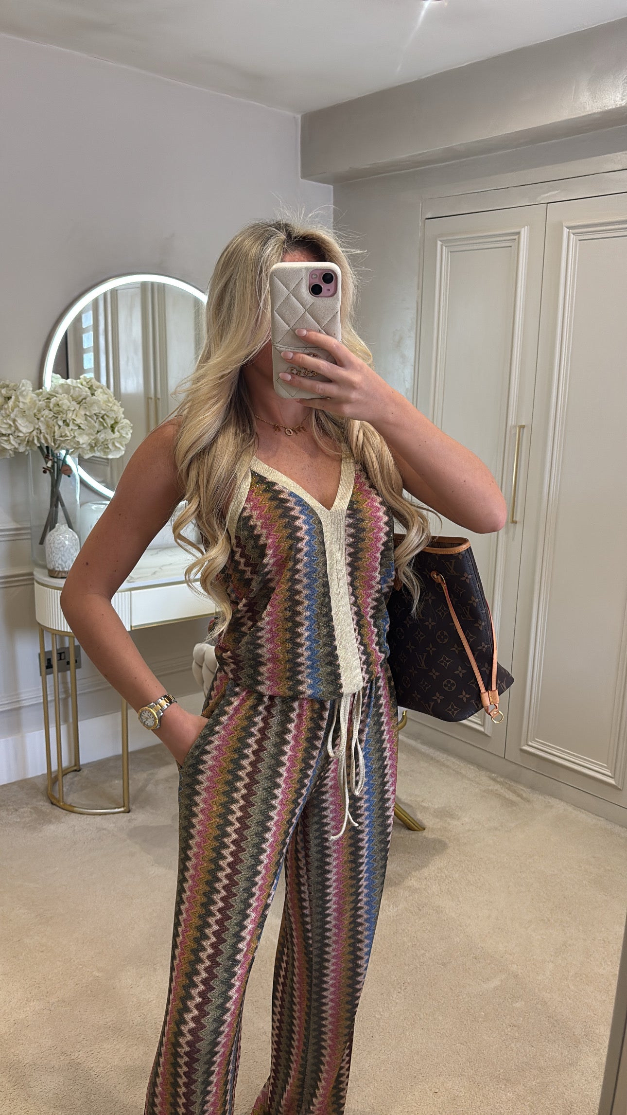 Glitter zig zag lounge set