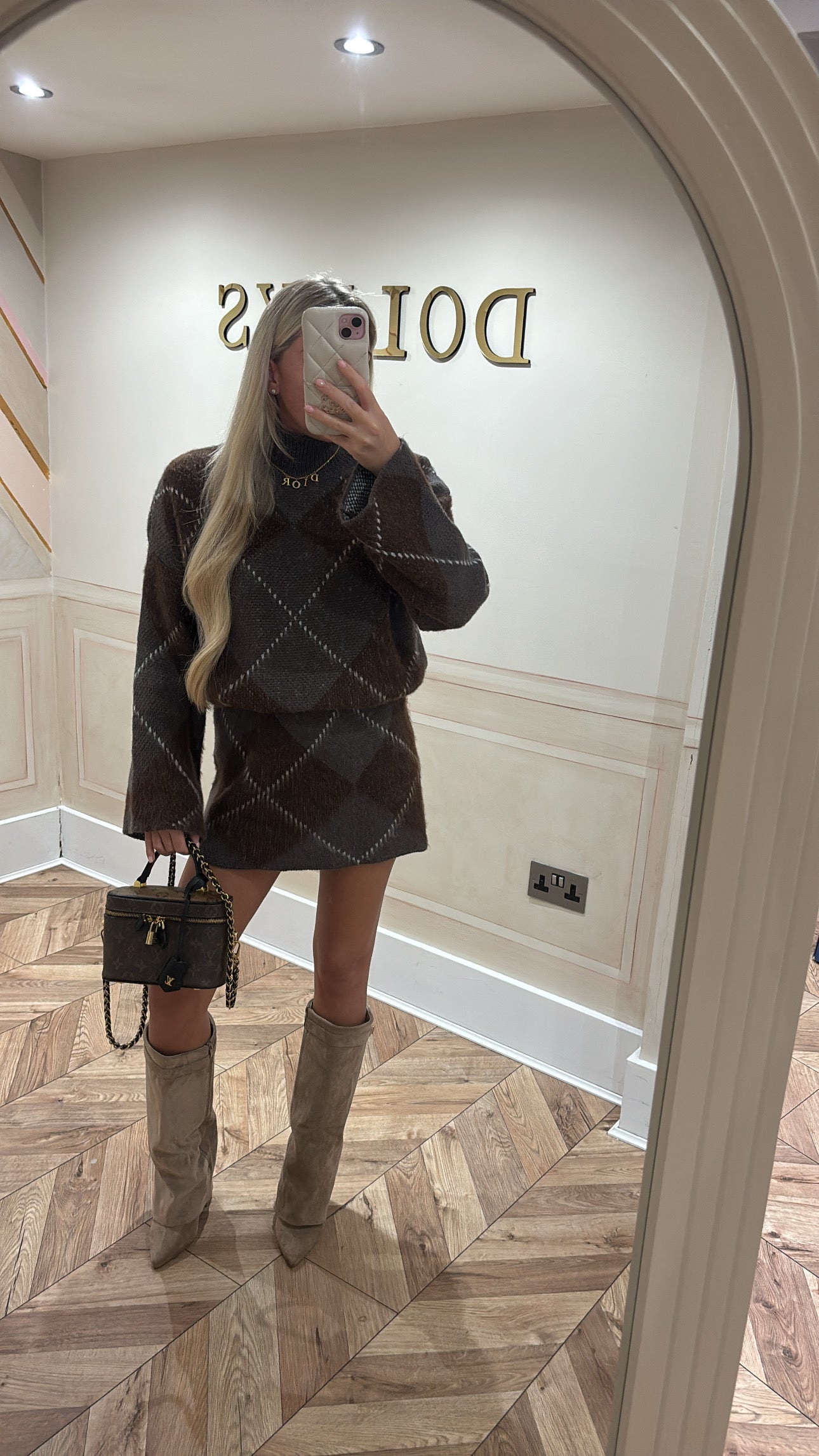 Knitted skirt and top