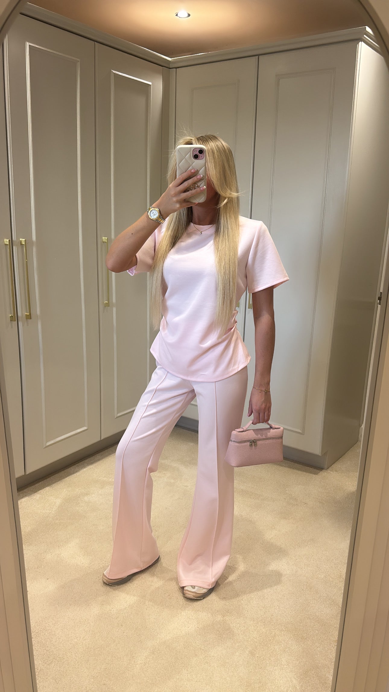 Ruched flared lounge set
