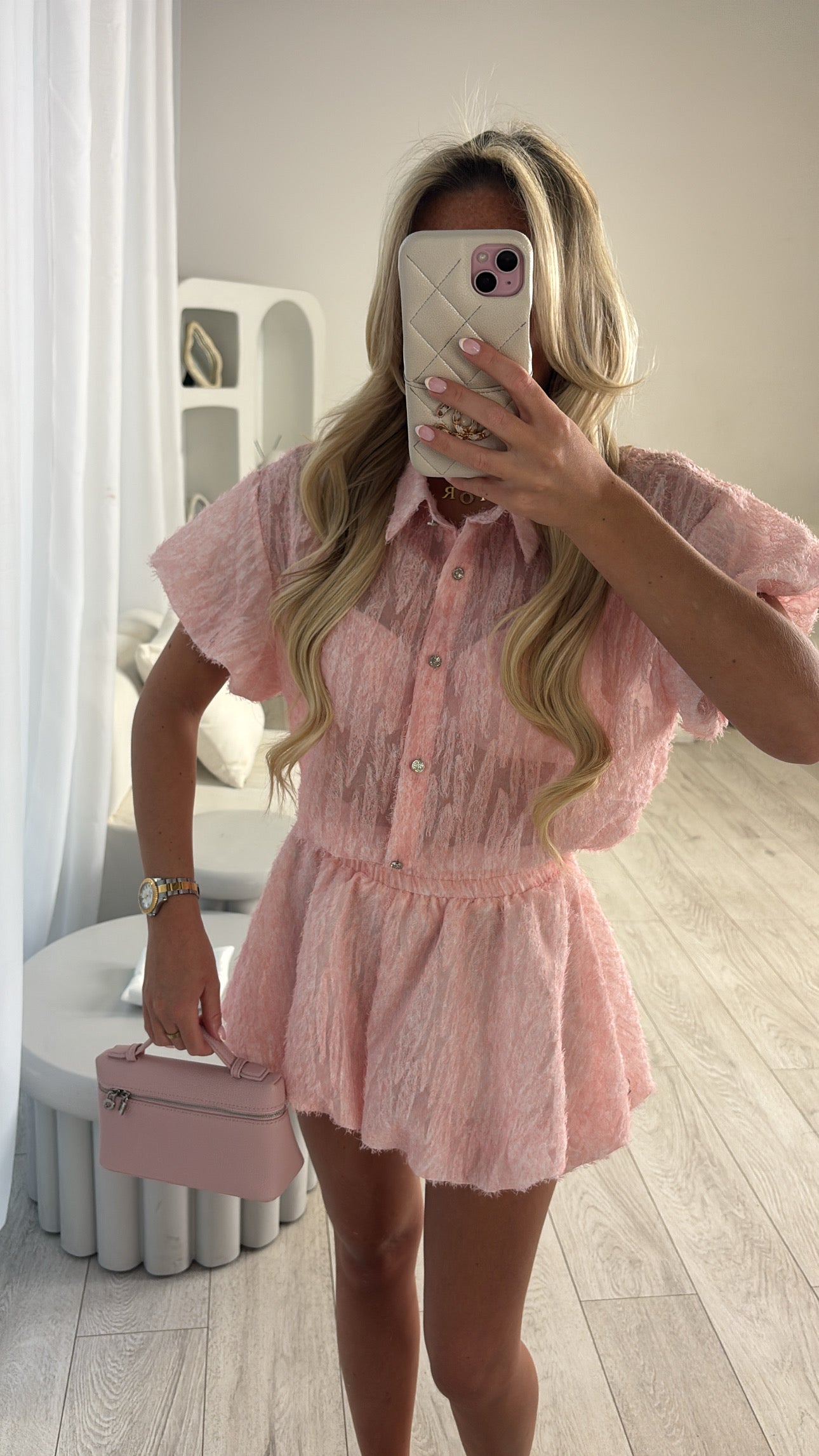 Puff ball shirt co-ord