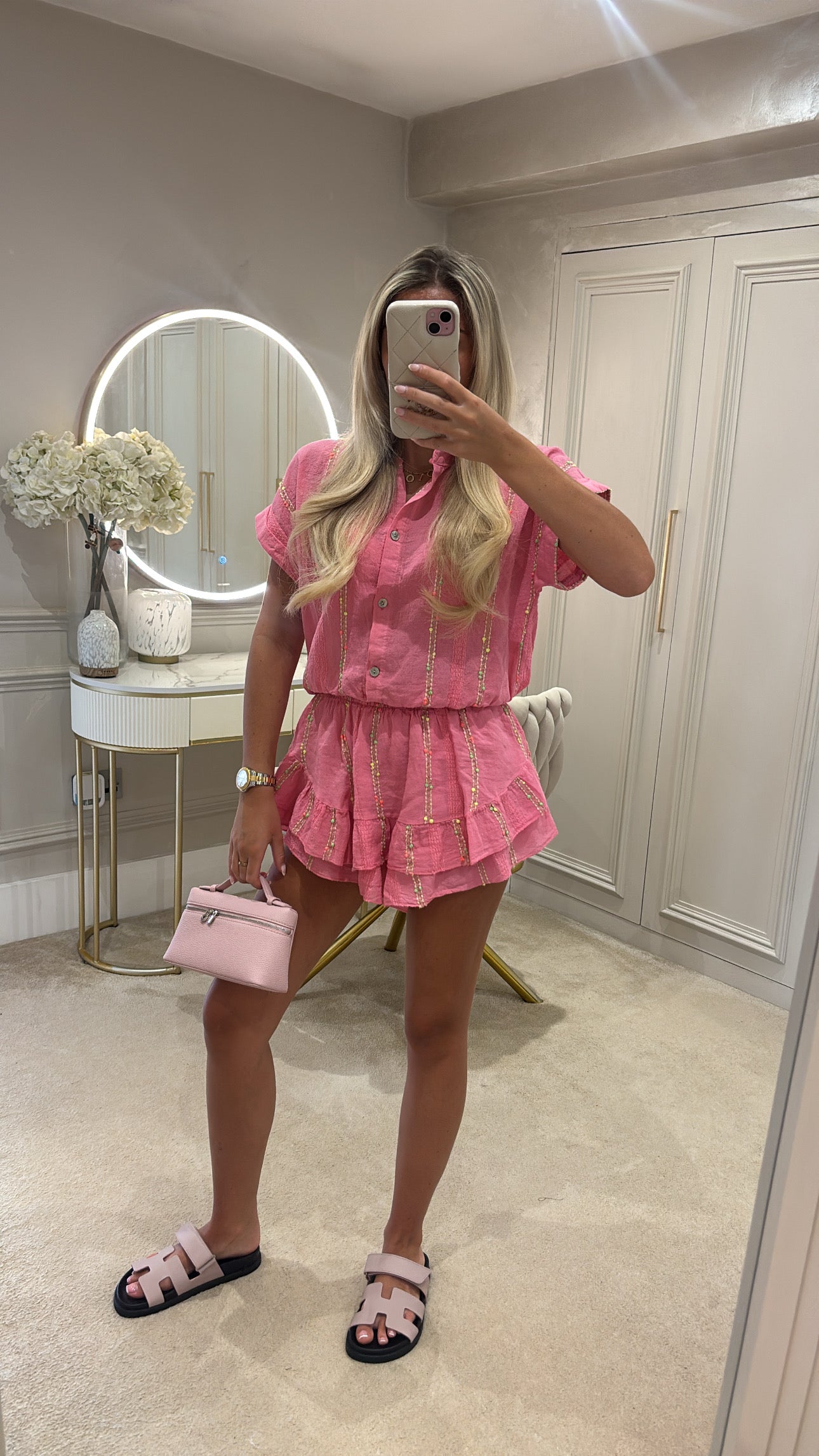 Multi coloured skort set