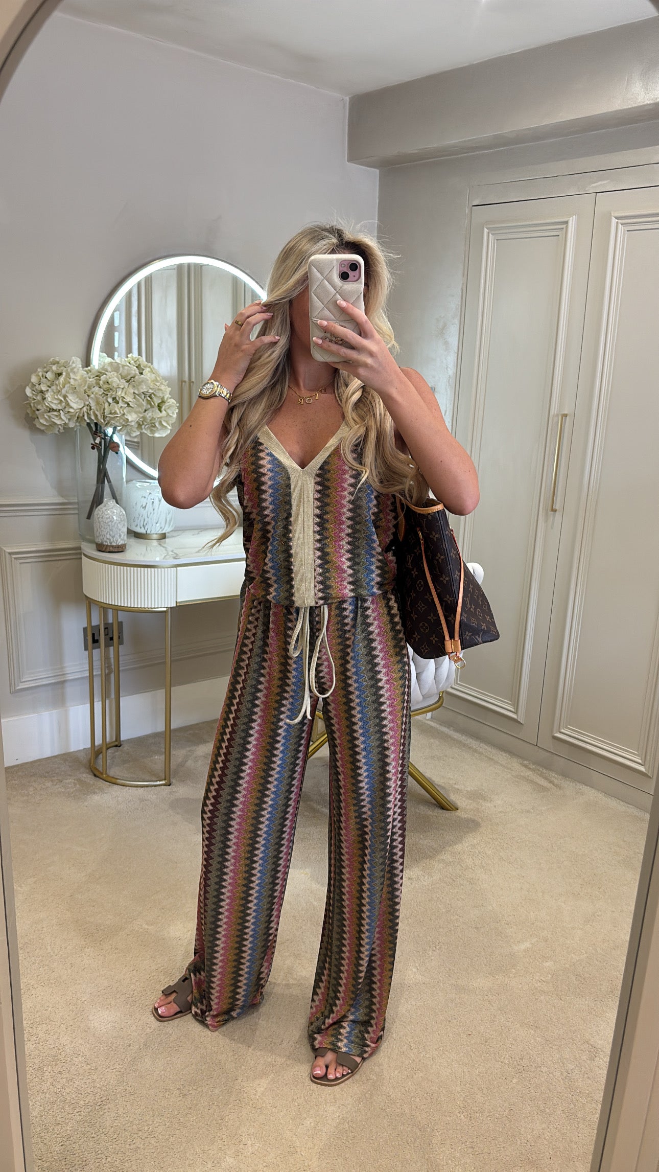 Glitter zig zag lounge set