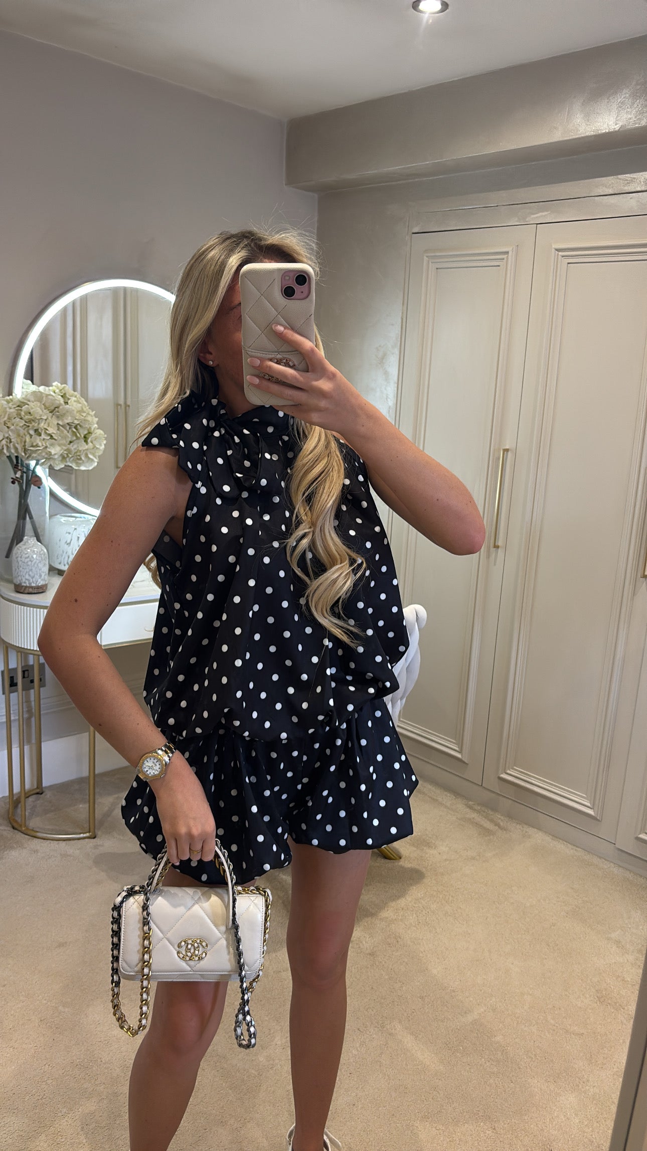 Polkadot Balloon short co-ord￼