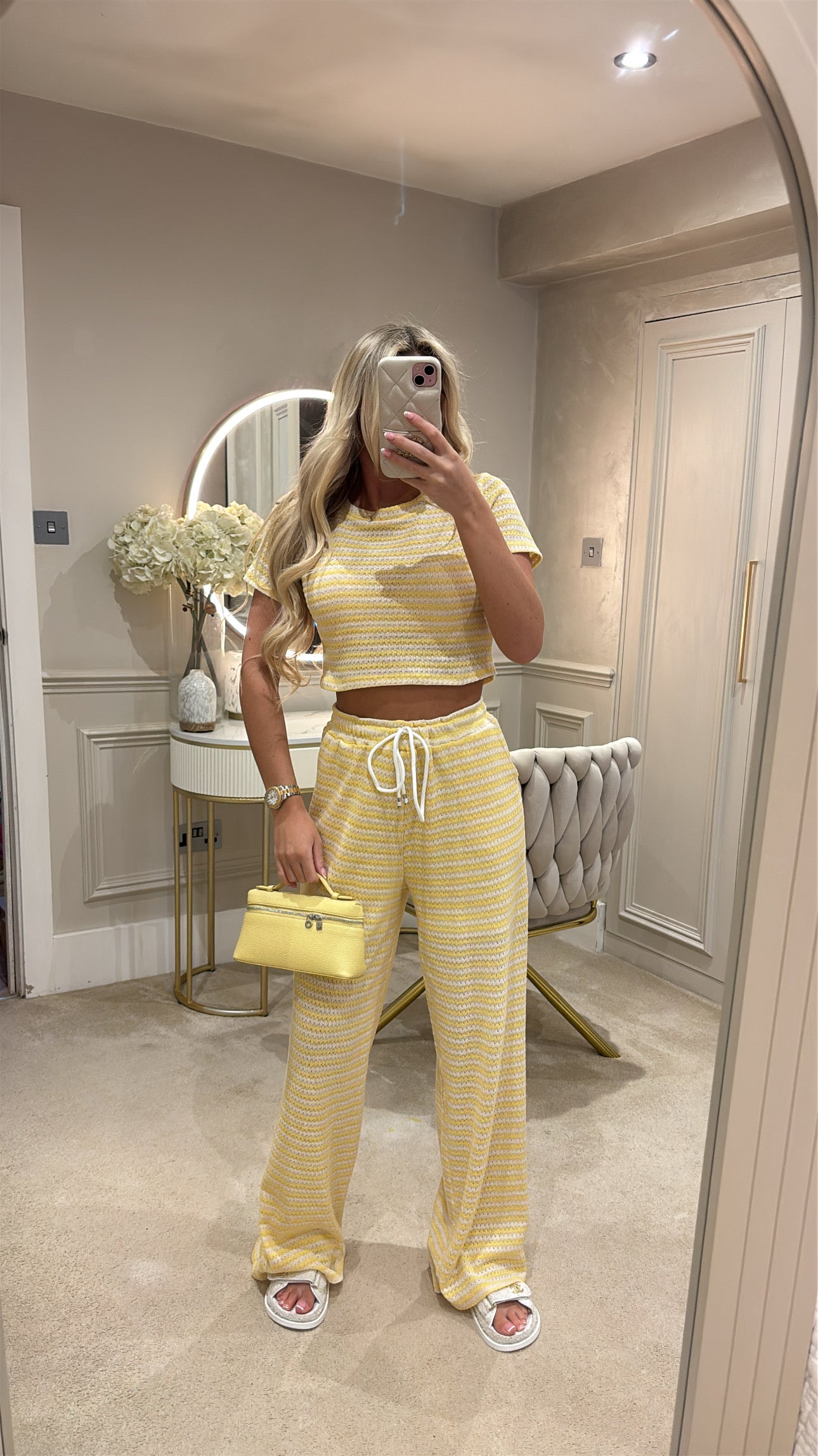 Cropped T-shirt lounge set
