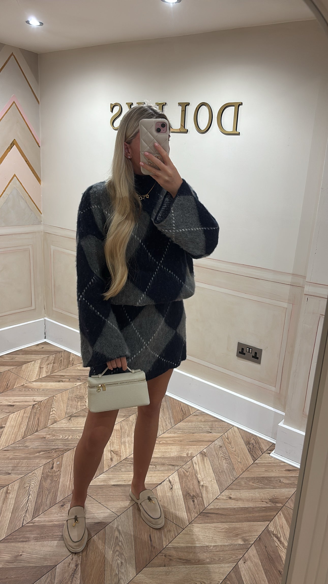 Knitted skirt and top