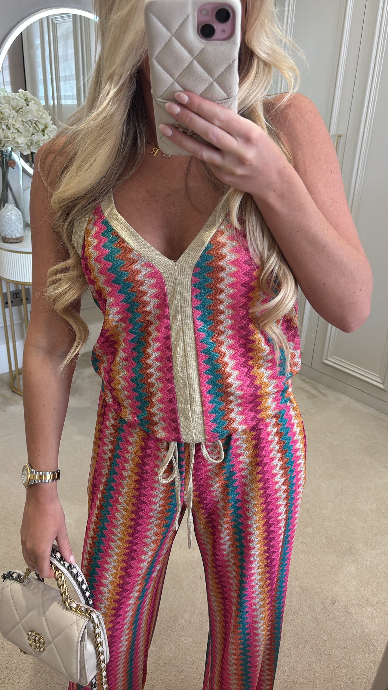 Glitter zig zag lounge set