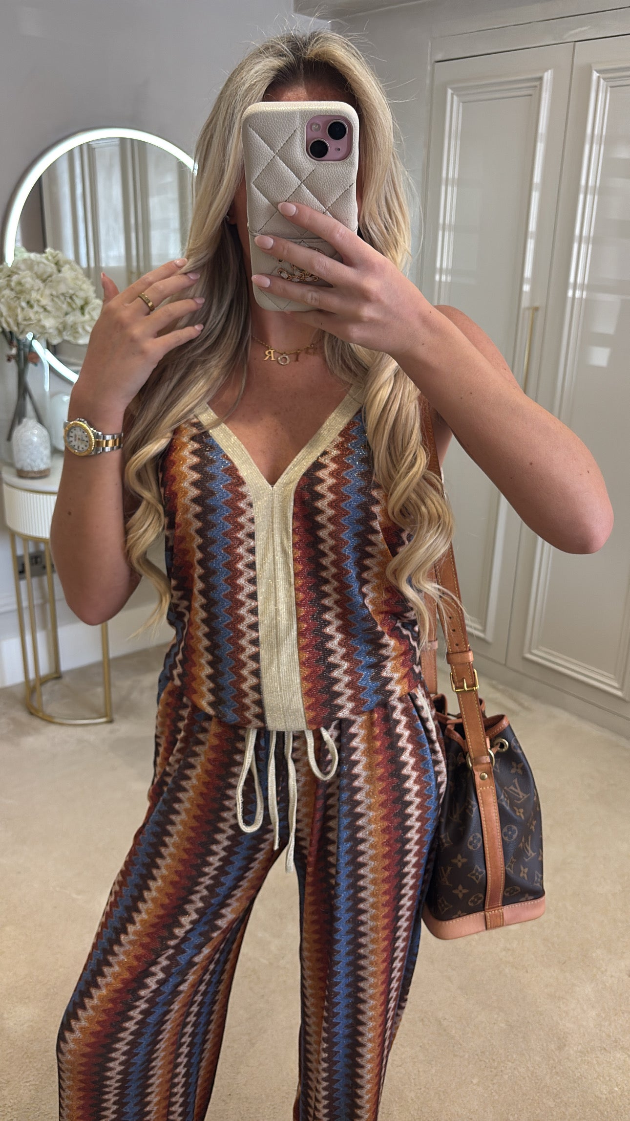 Glitter zig zag lounge set