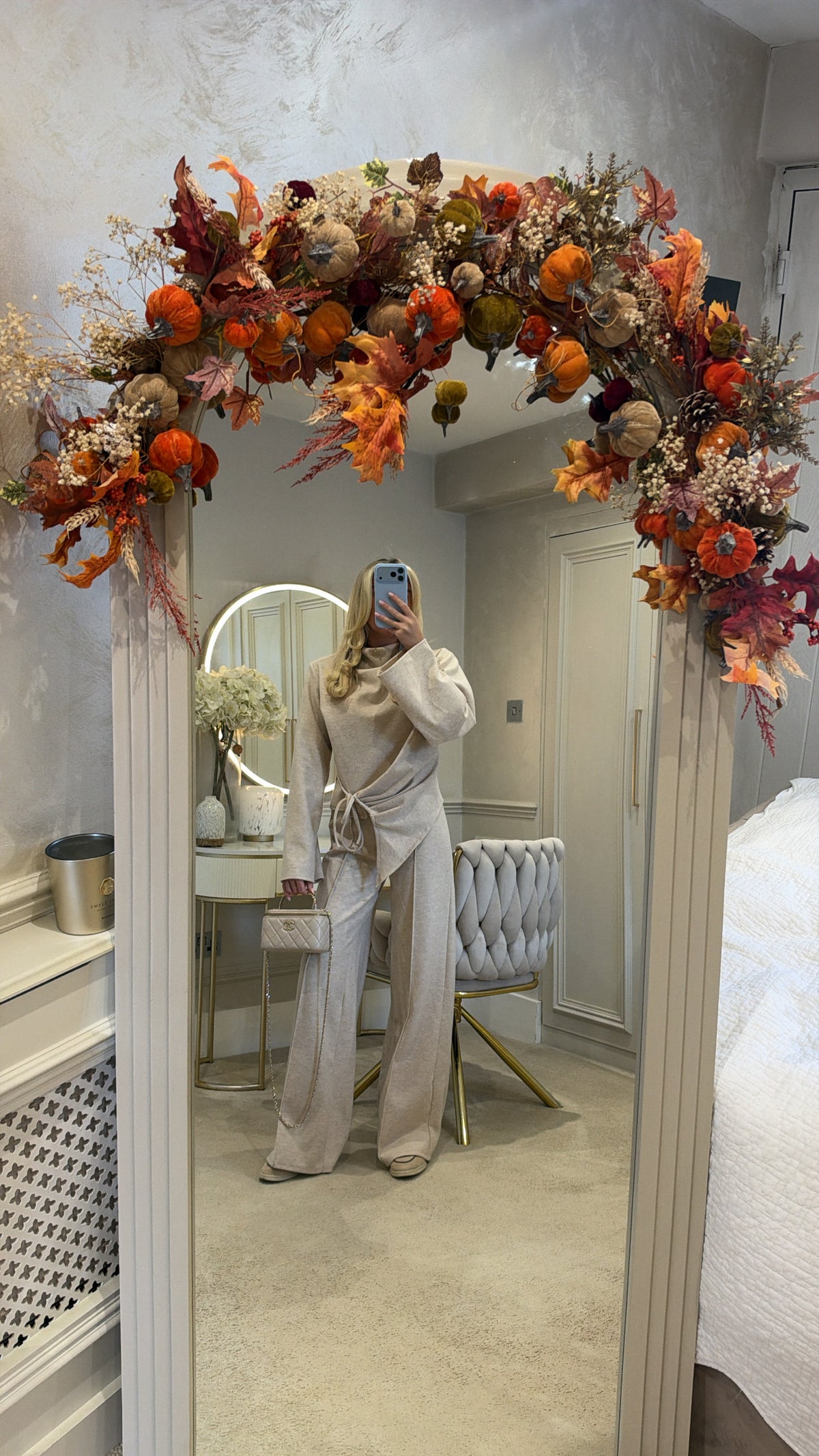 Bell sleeve flared lounge set