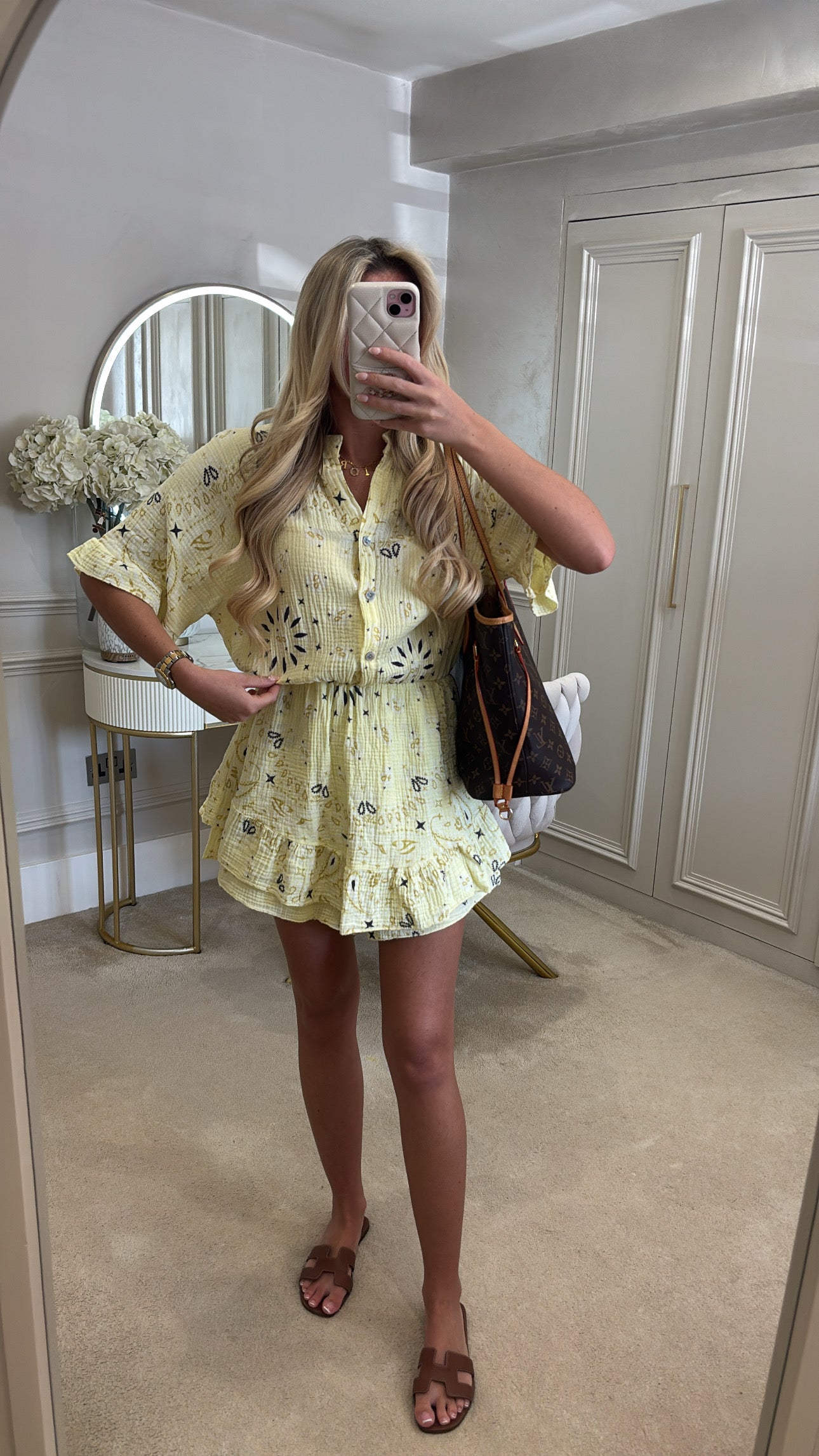 Bandana frill playsuit