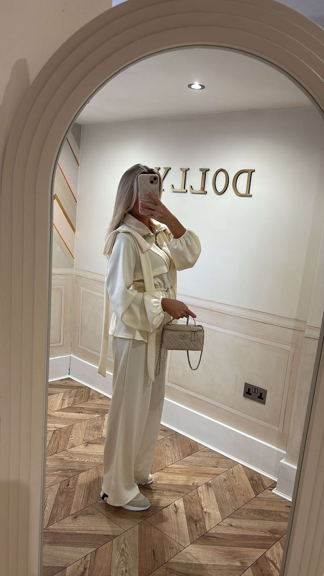 Bow pull in waist lounge set