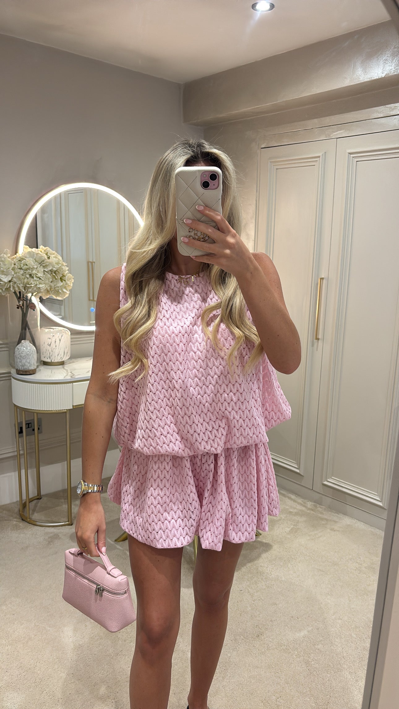 Puff ball short co-ord