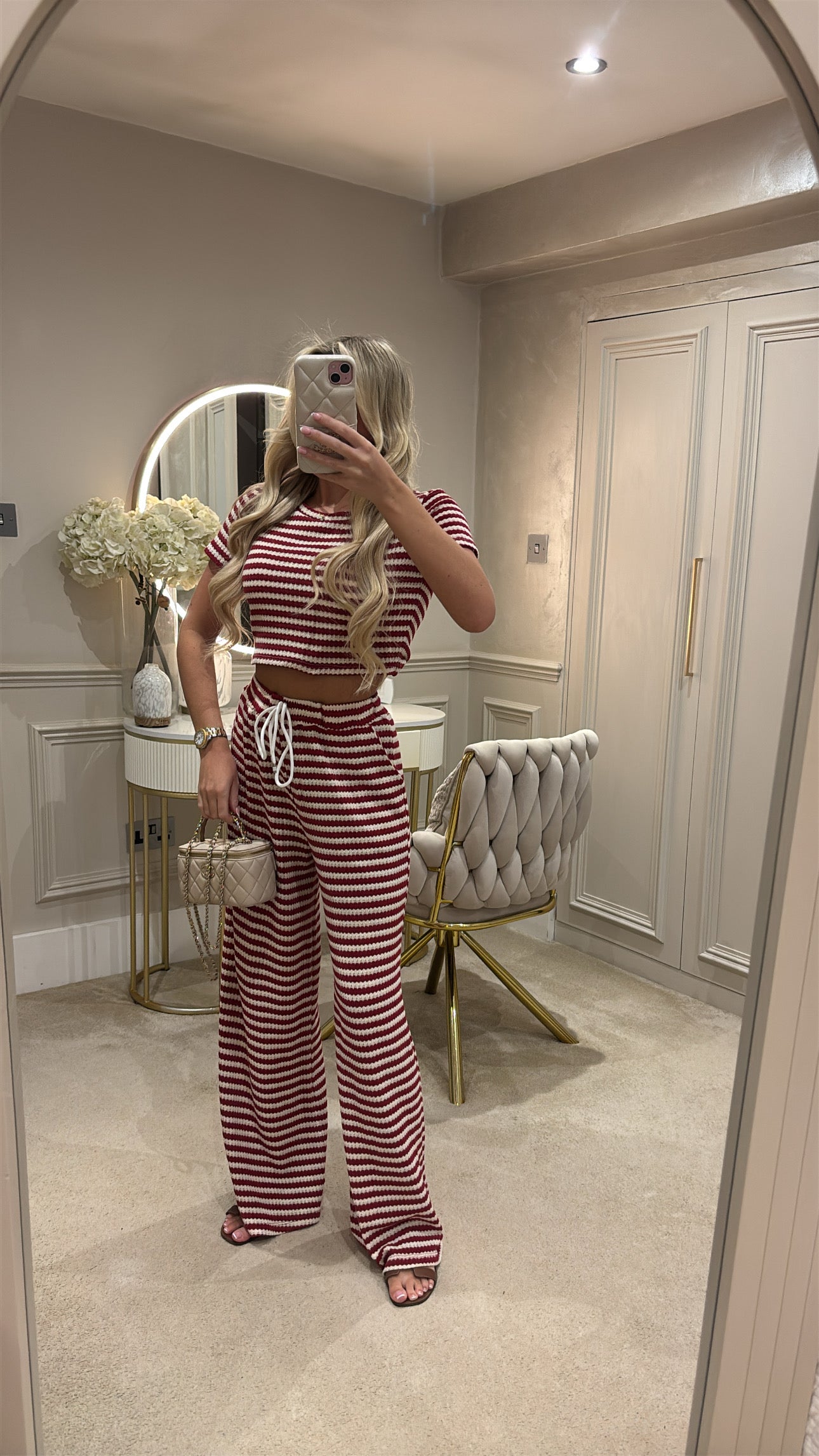 Cropped T-shirt lounge set