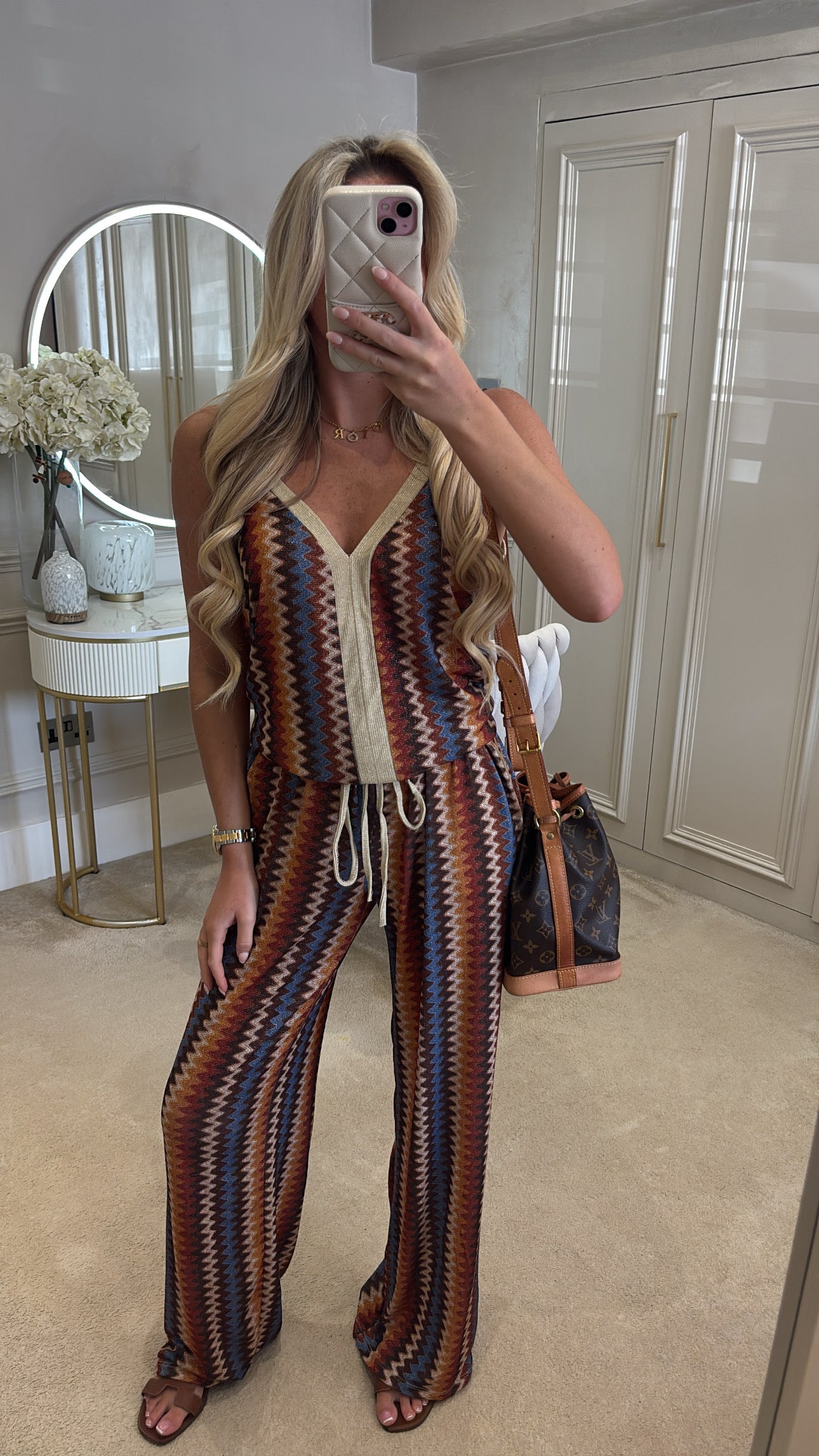 Glitter zig zag lounge set