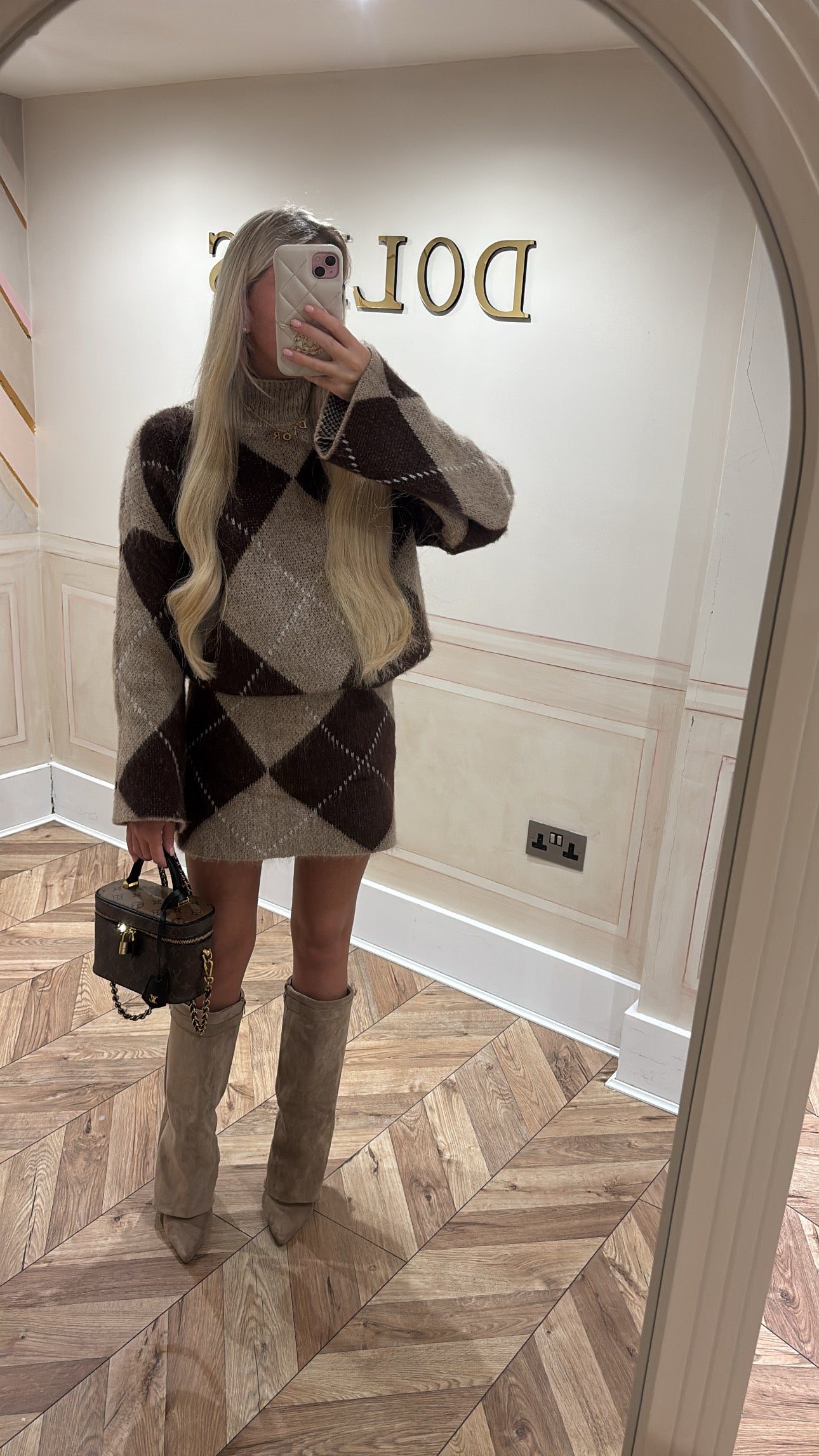 Knitted skirt and top