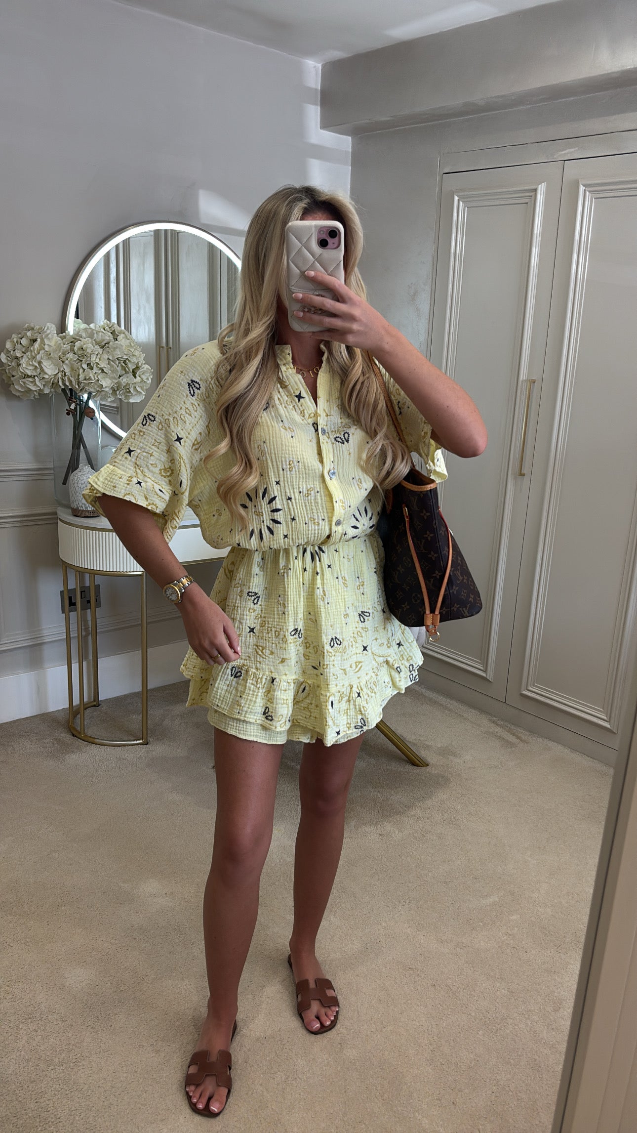 Bandana frill playsuit
