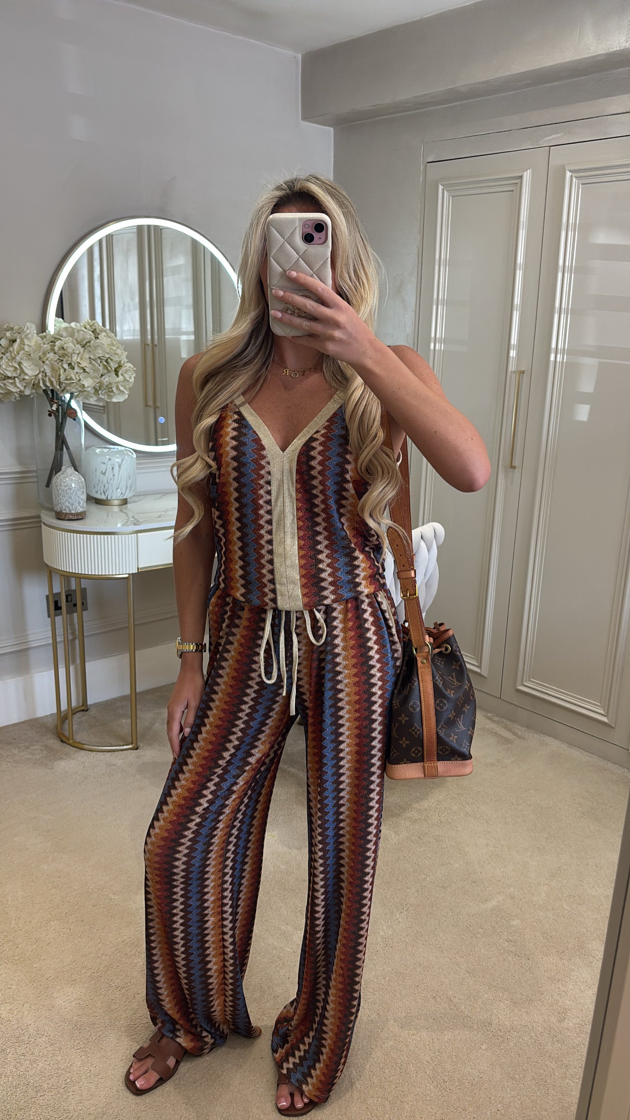 Glitter zig zag lounge set