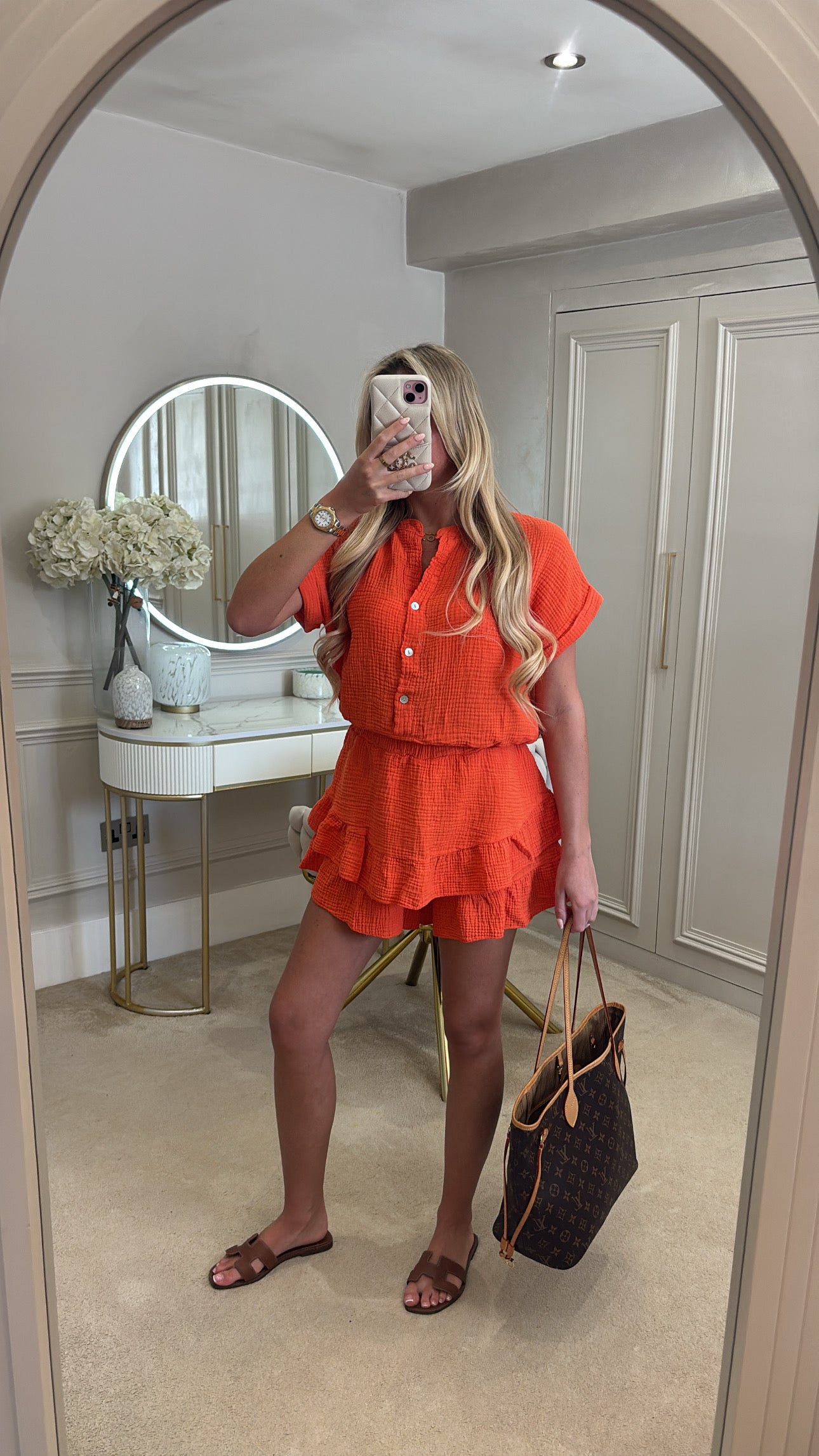 Cheesecloth skort co-ord