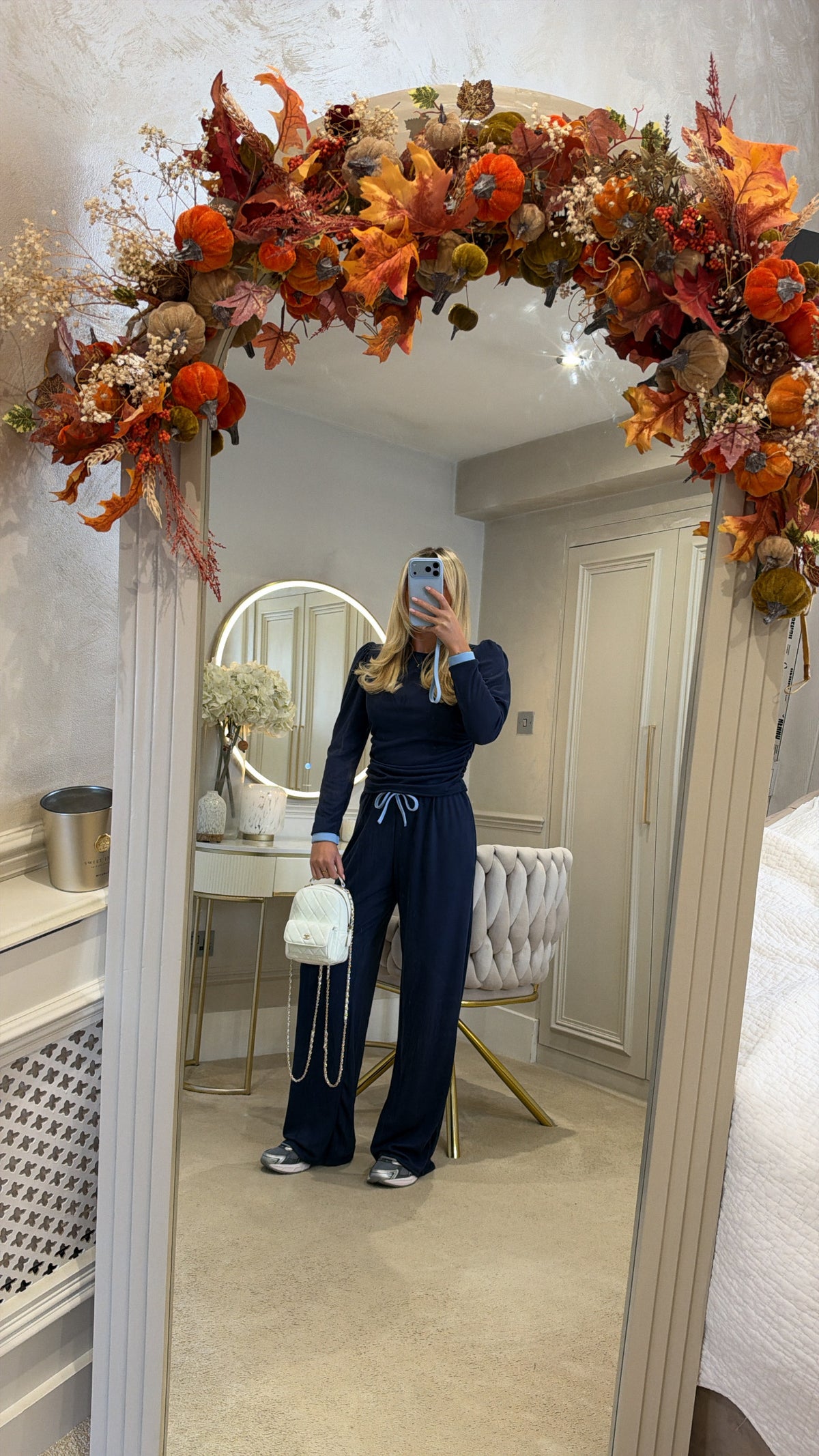 Ruched flared soft lounge set