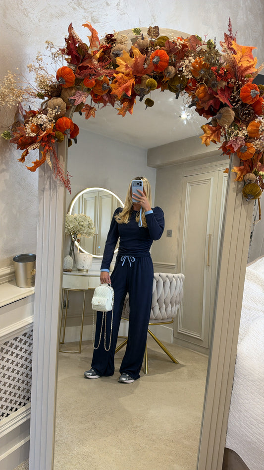 Ruched flared soft lounge set