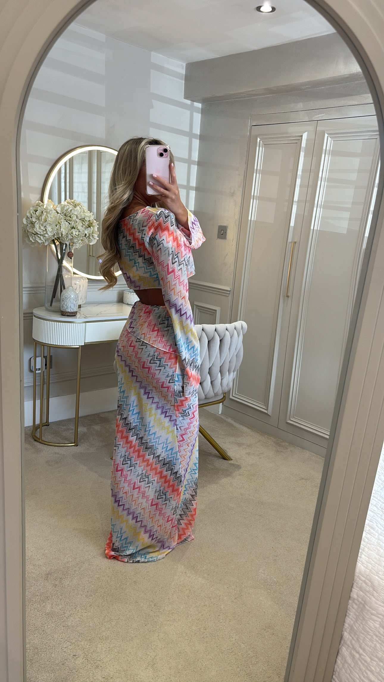 Zig zag maxi co-ord