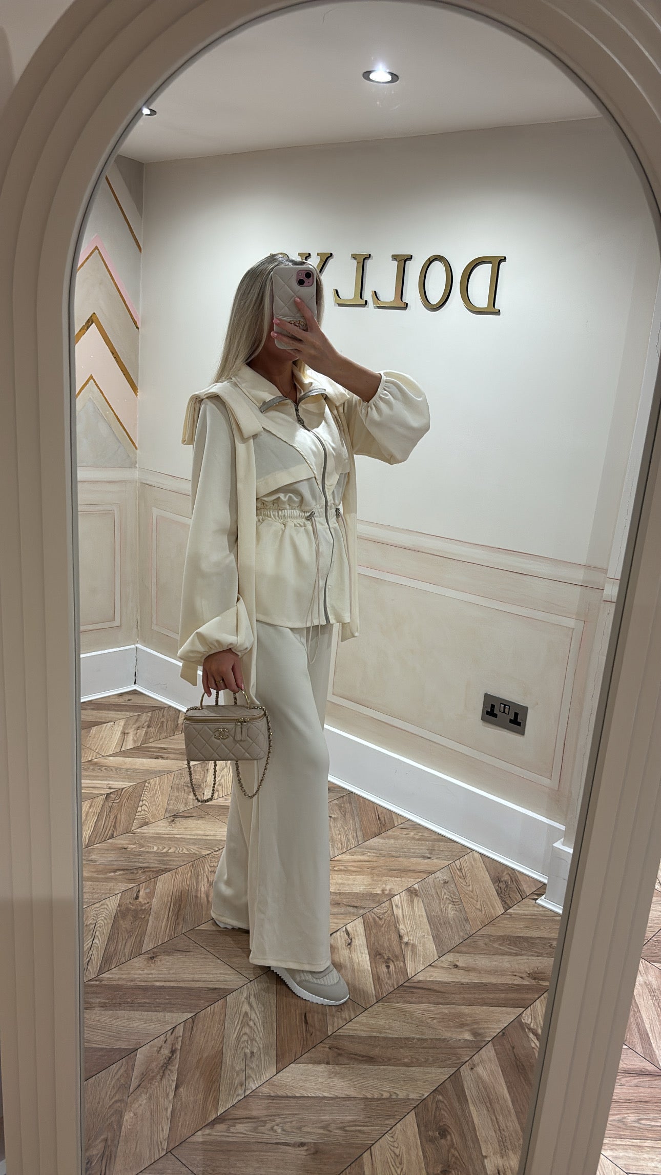 Bow pull in waist lounge set