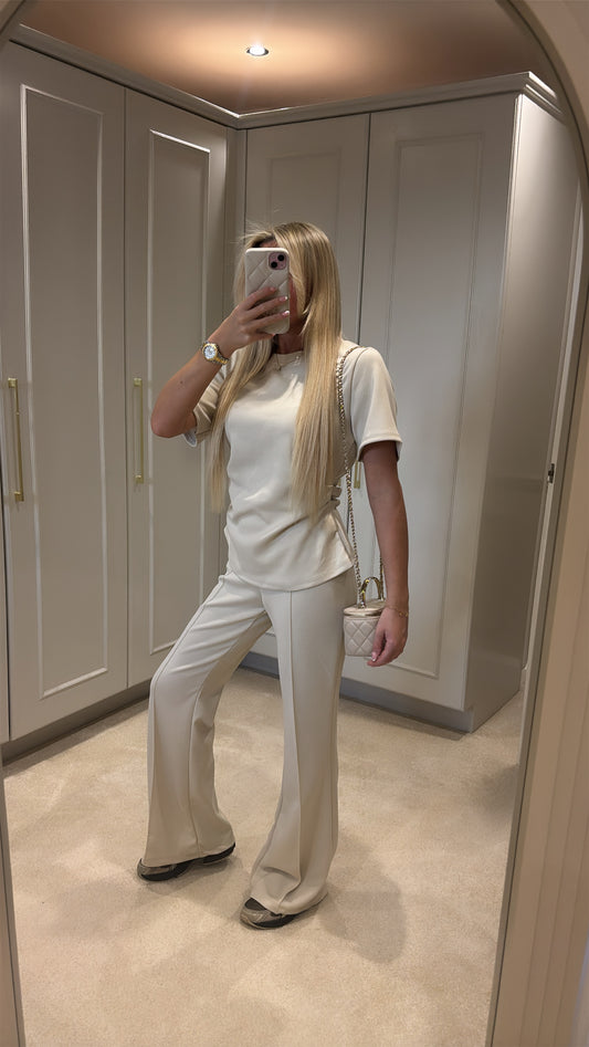Ruched flared lounge set