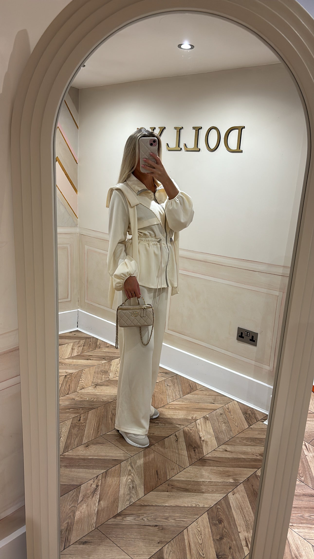 Bow pull in waist lounge set