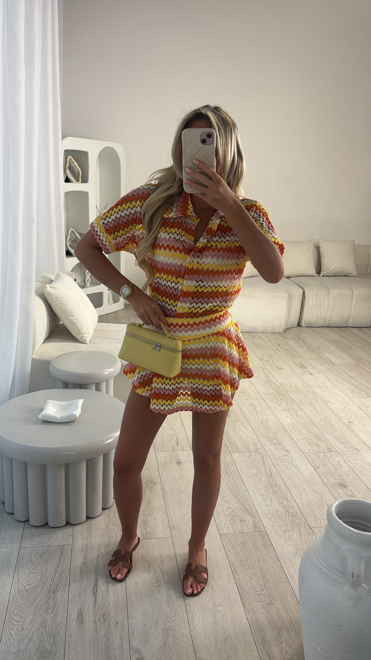 Pattern skort co-ord