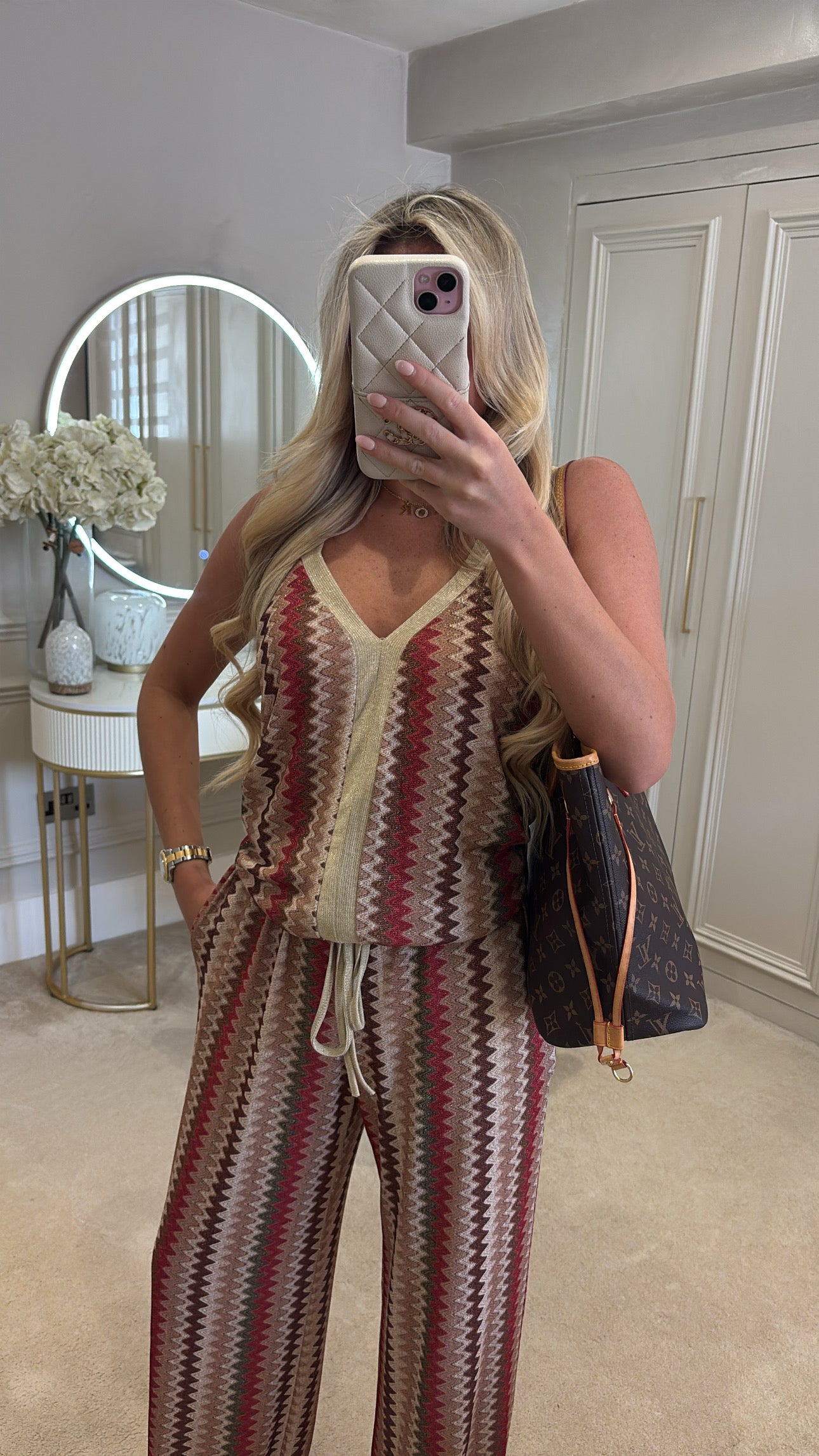 Glitter zig zag lounge set