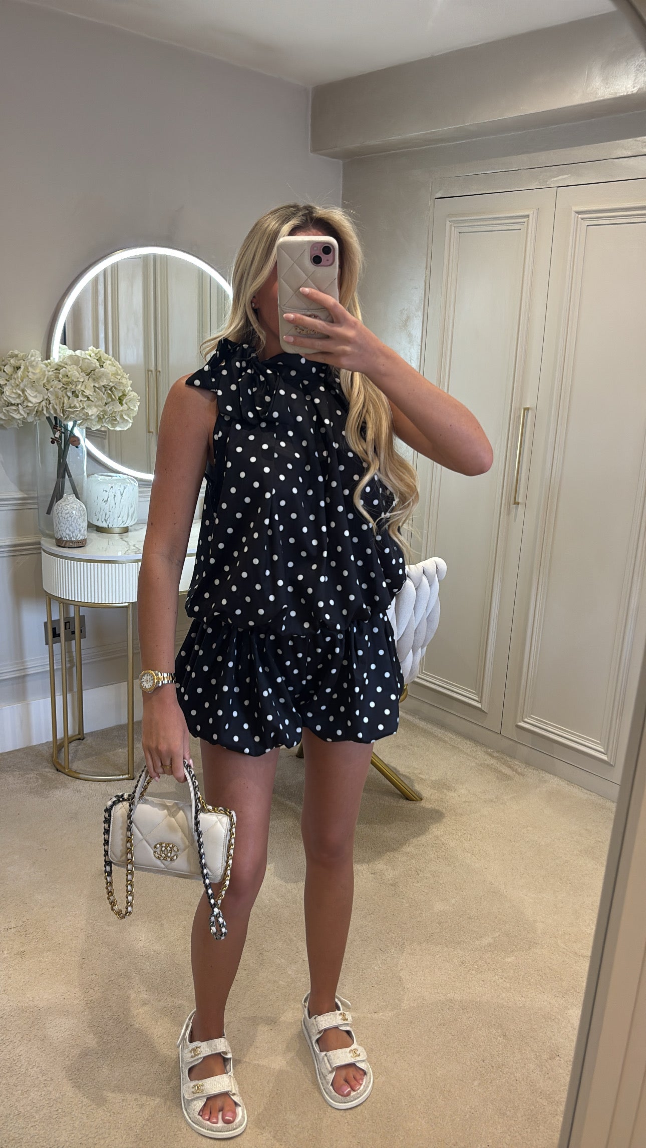 Polkadot Balloon short co-ord￼