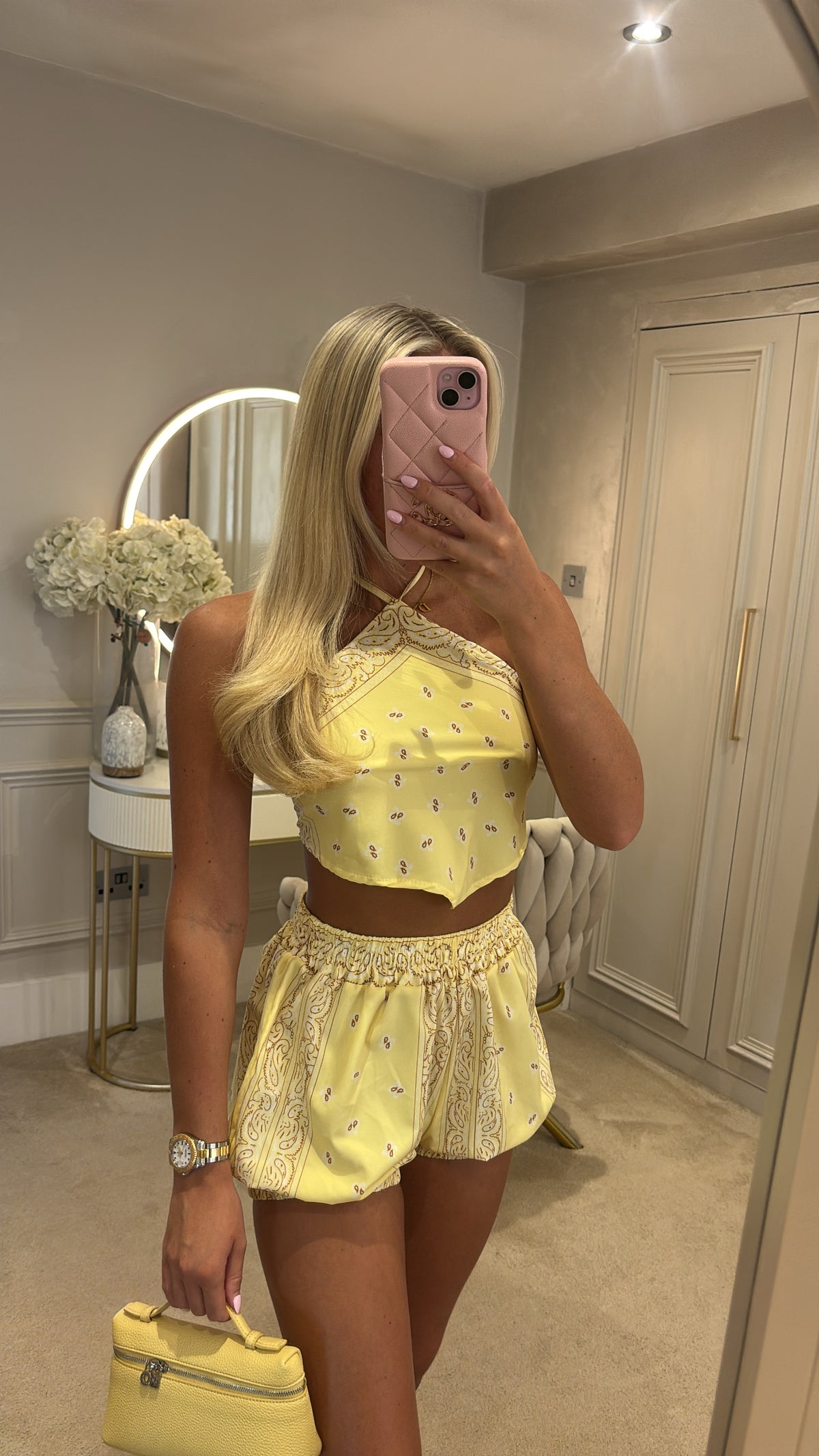 Bandanna print short set