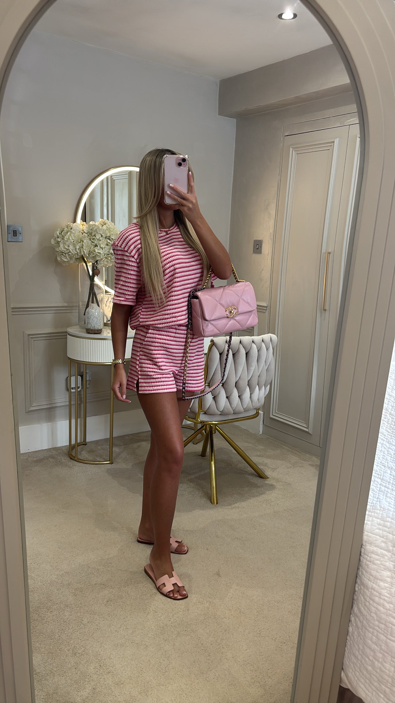 Multi colour t-shirt short set