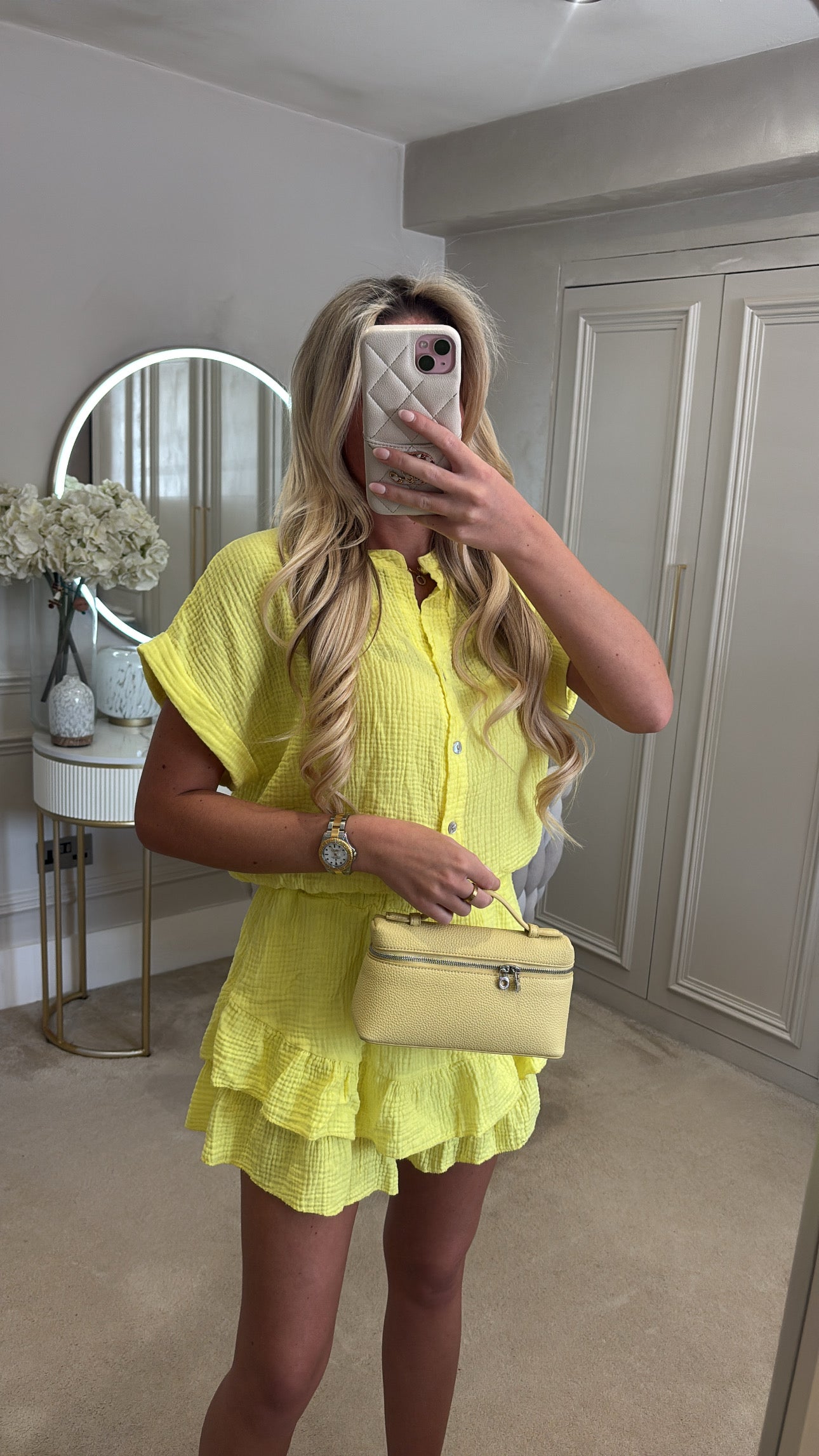 Cheesecloth skort co-ord