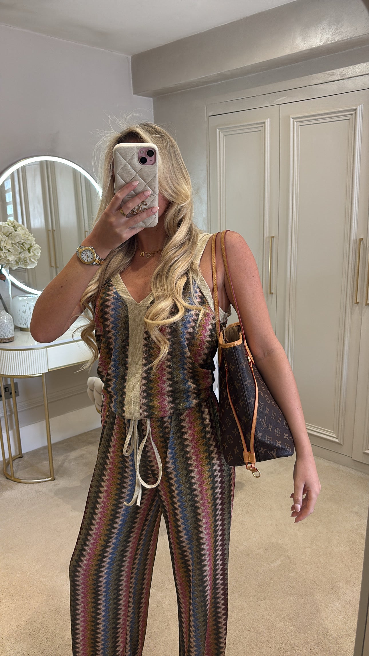 Glitter zig zag lounge set
