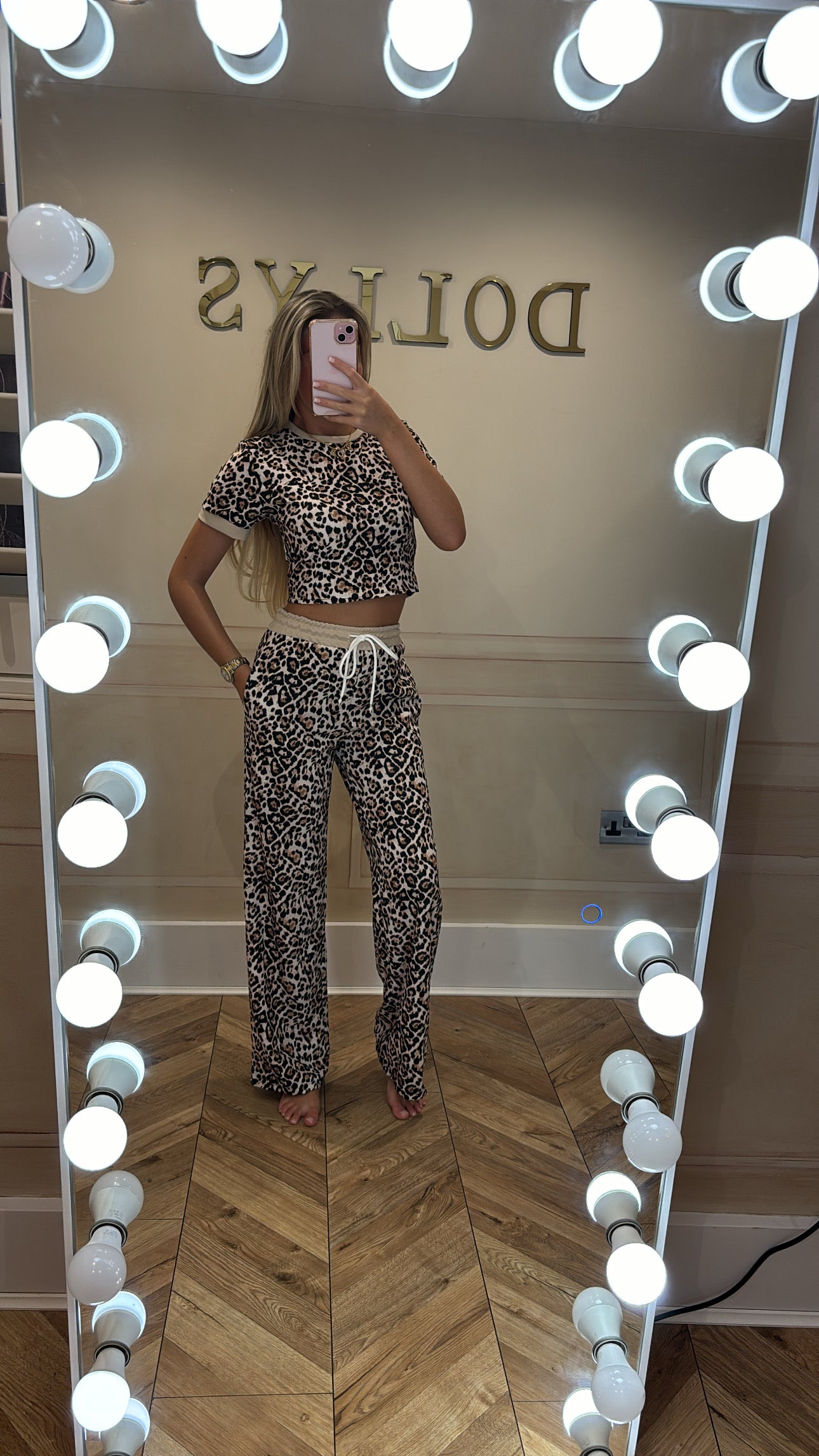 Leopard print lounge set