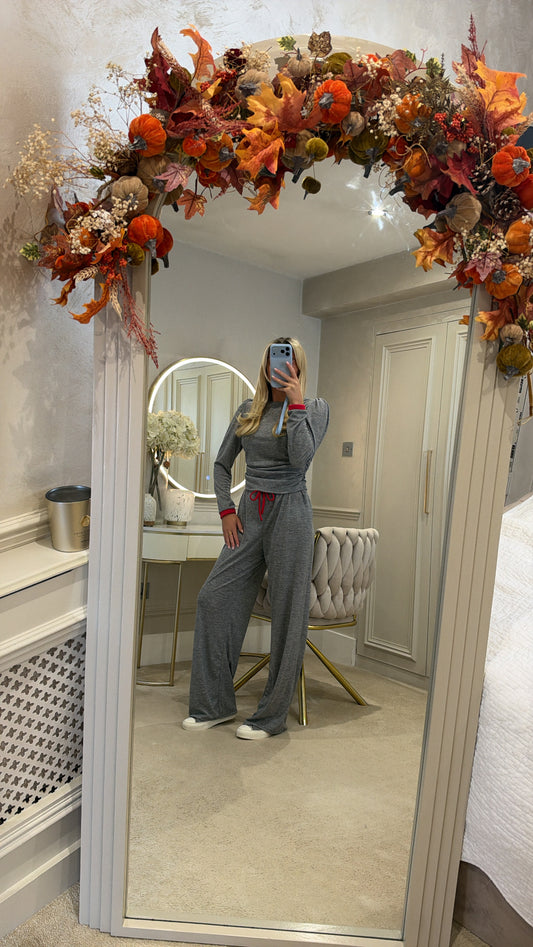 Ruched flared soft lounge set