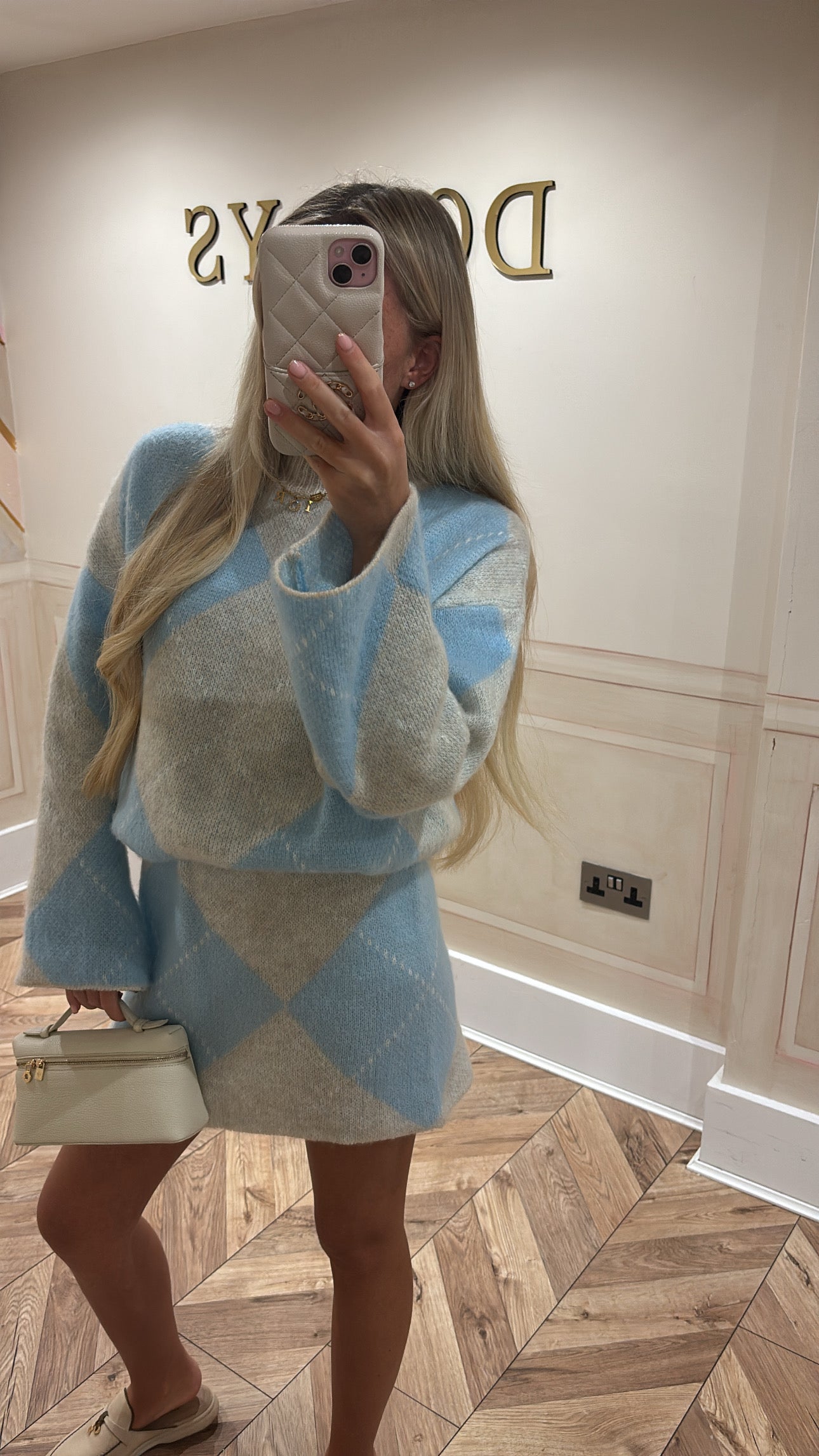 Knitted skirt and top