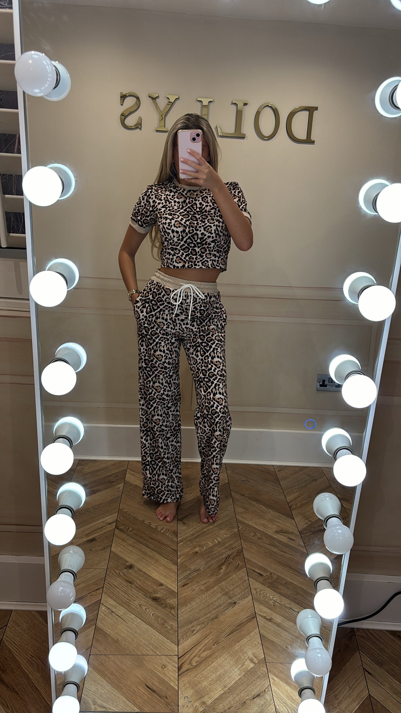 Leopard print lounge set