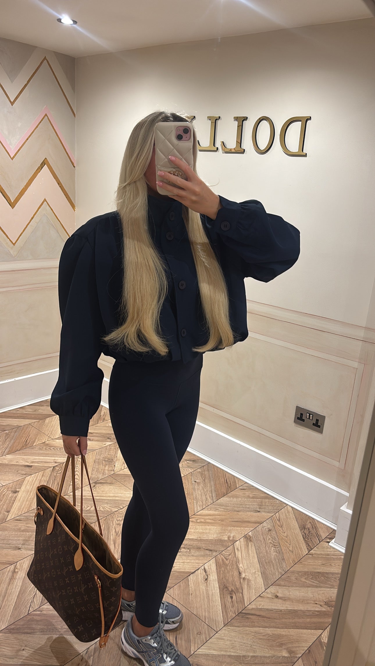 Puff sleeve cropped jacket