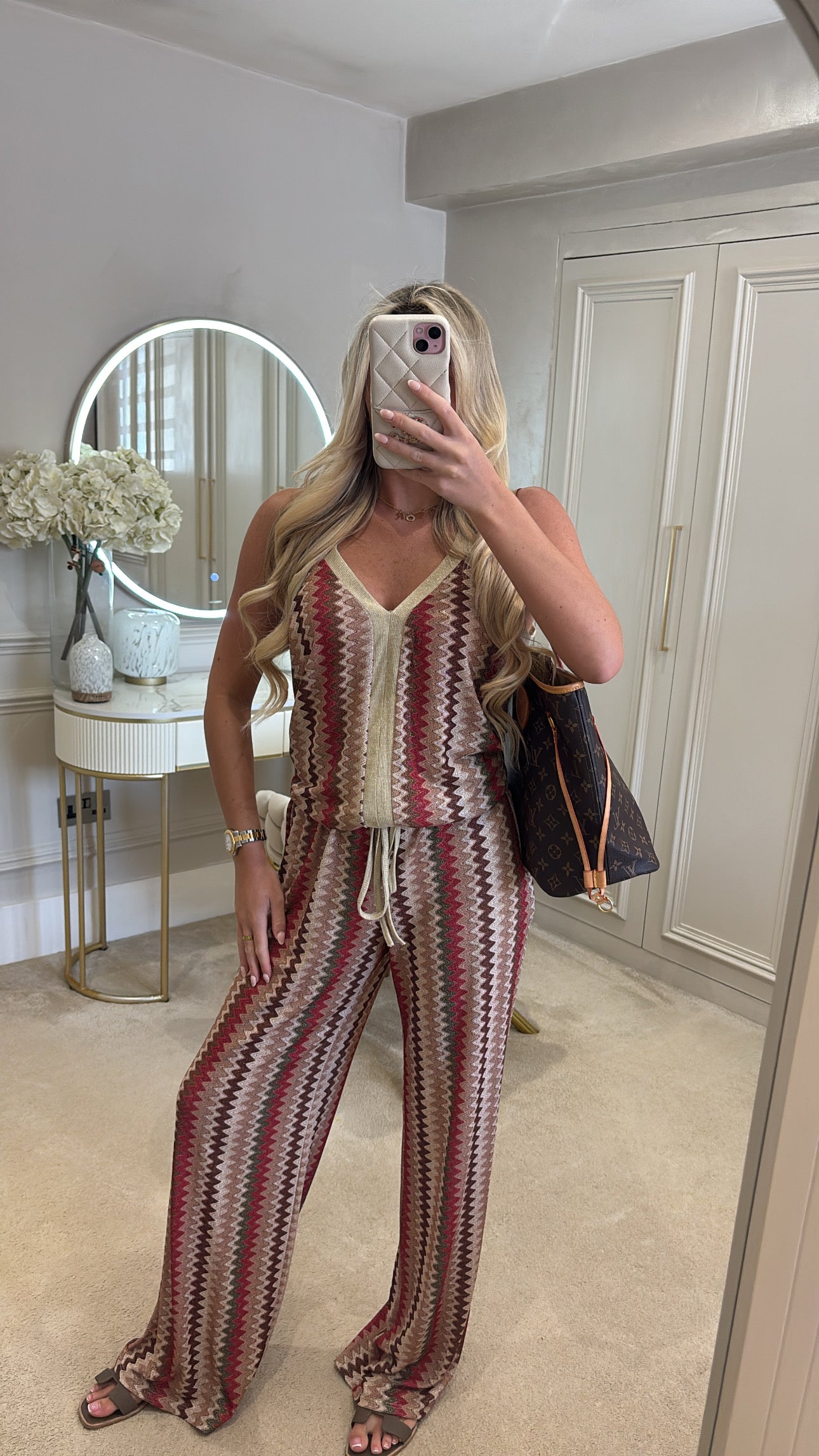 Glitter zig zag lounge set