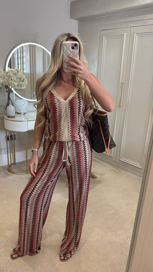 Glitter zig zag lounge set