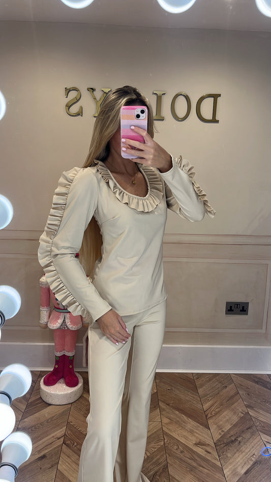 Frill trim lounge set
