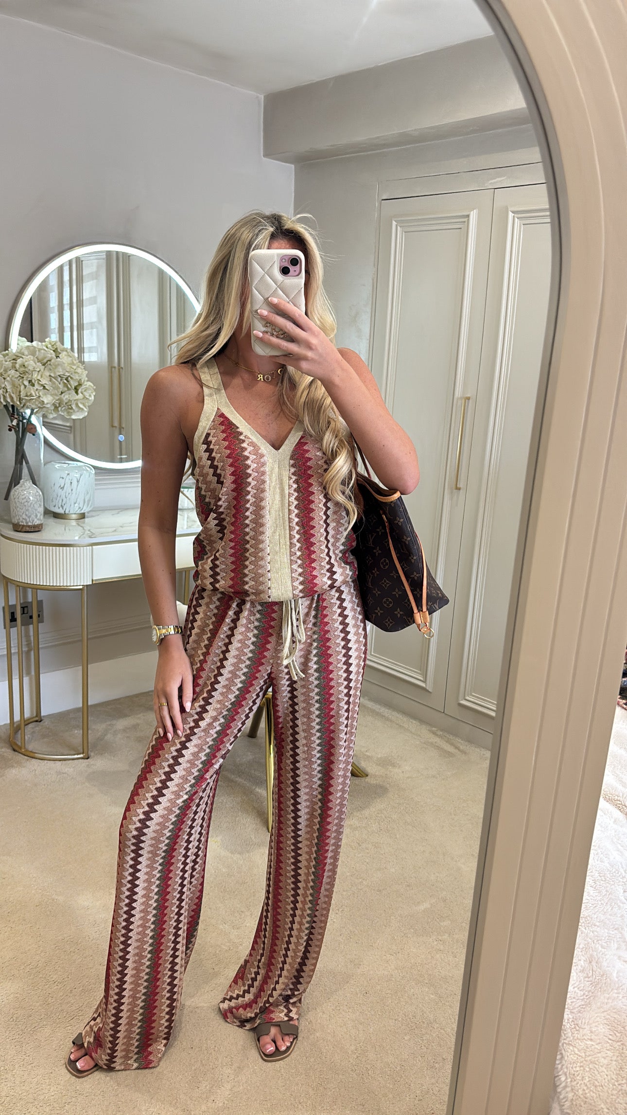 Glitter zig zag lounge set