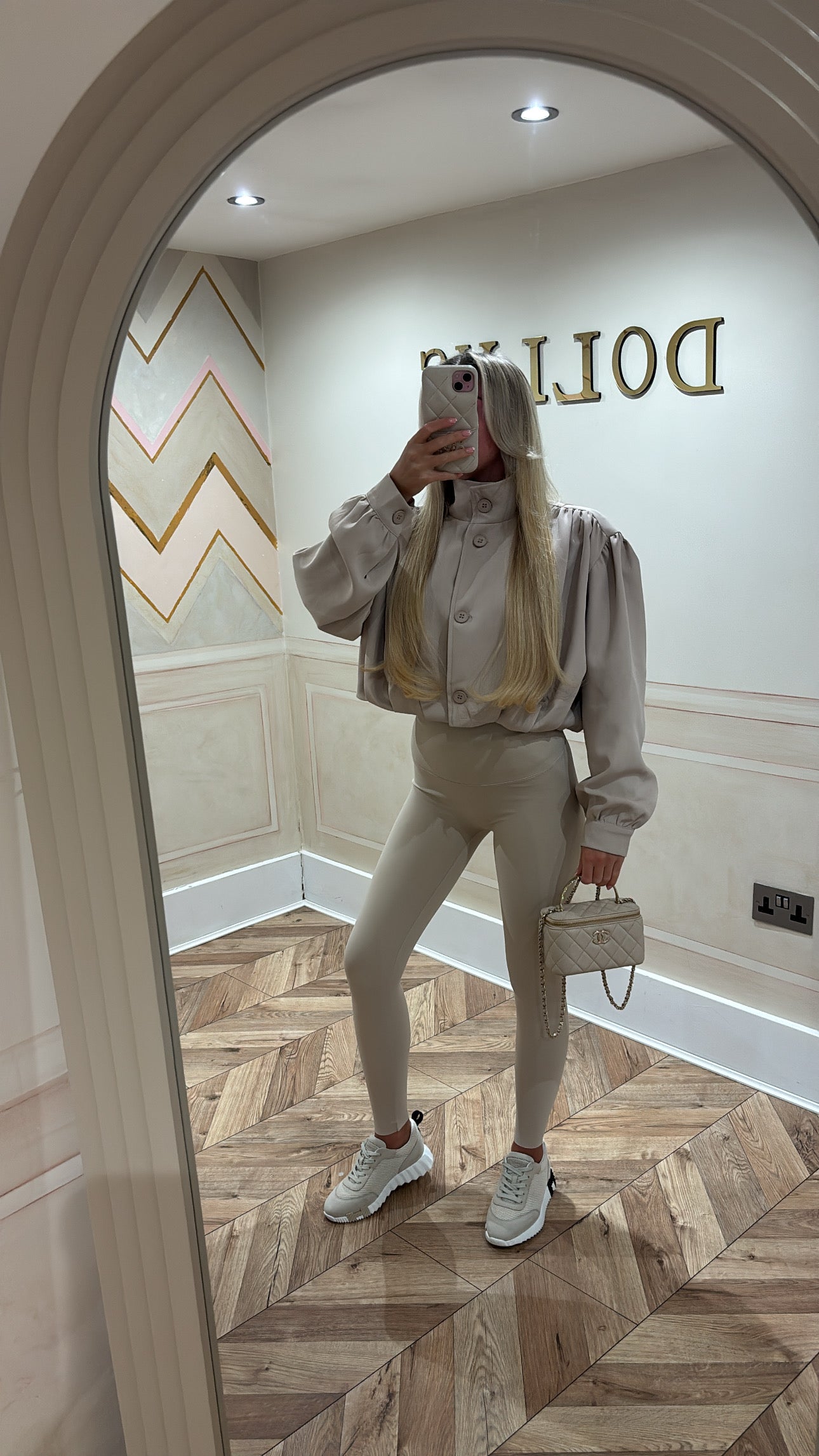 Puff sleeve cropped jacket