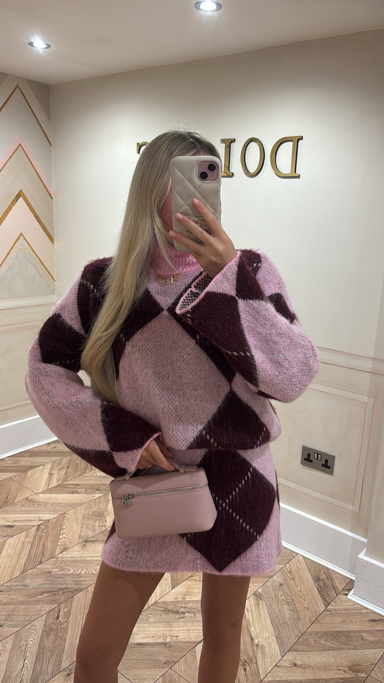 Knitted skirt and top