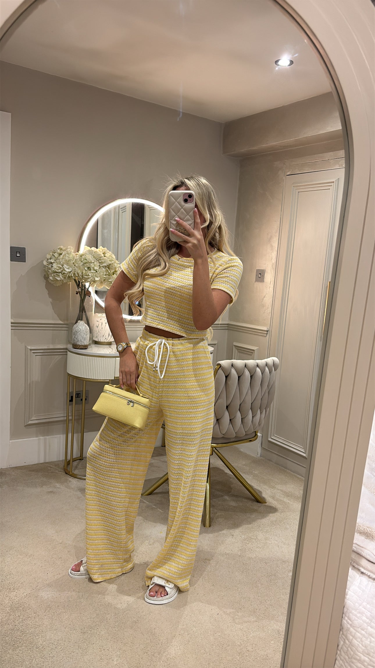 Cropped T-shirt lounge set