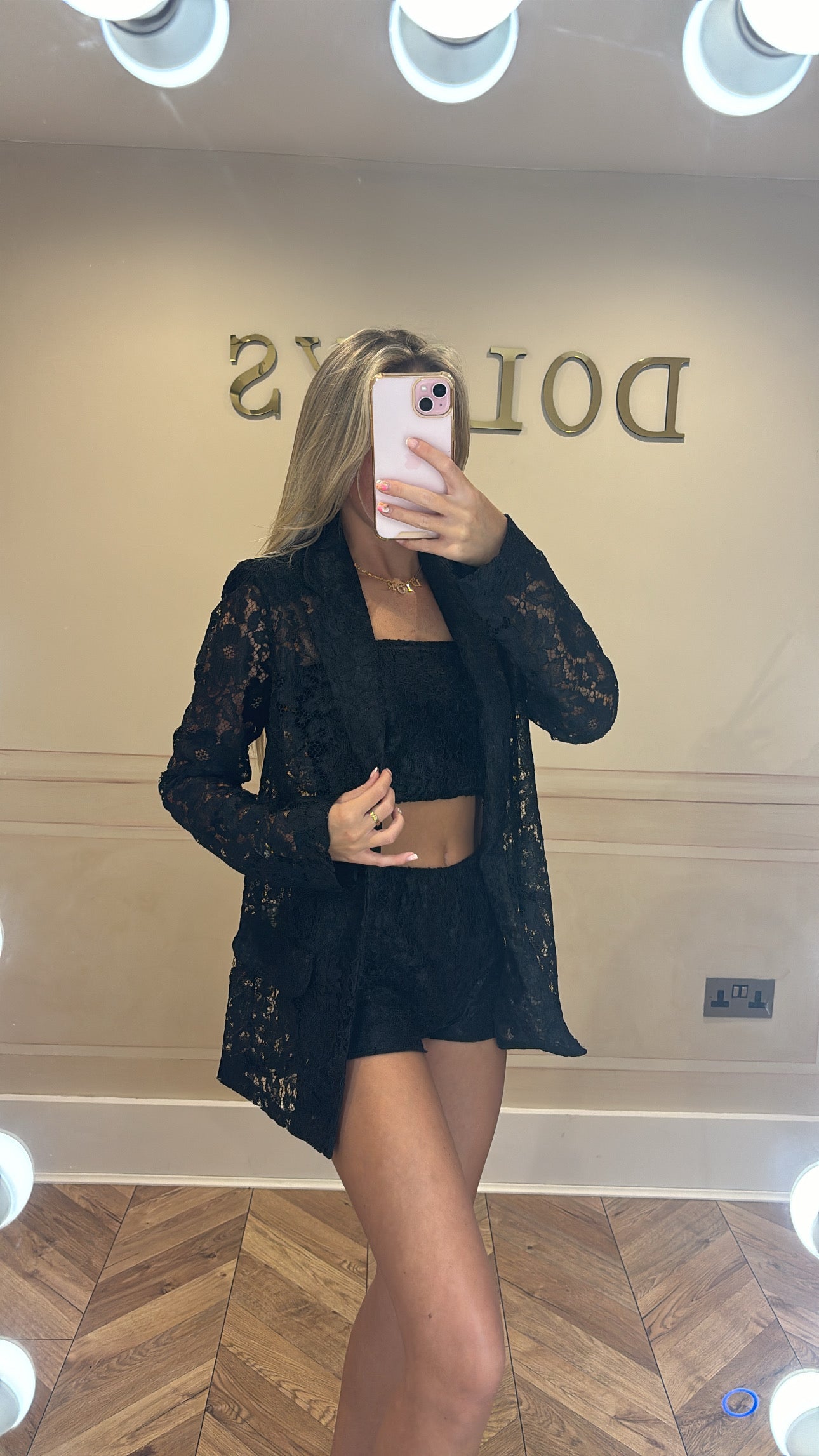 SALE Lace blazer short set