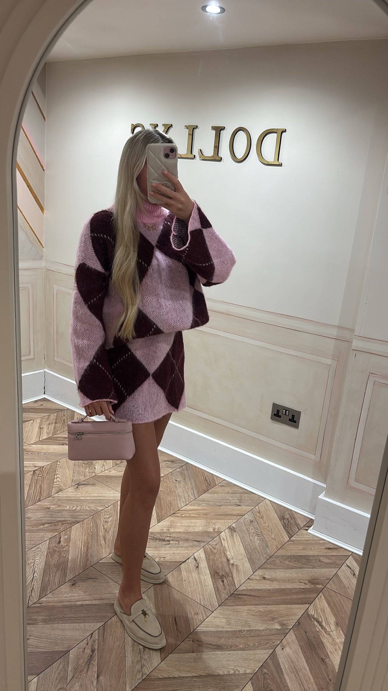 Knitted skirt and top