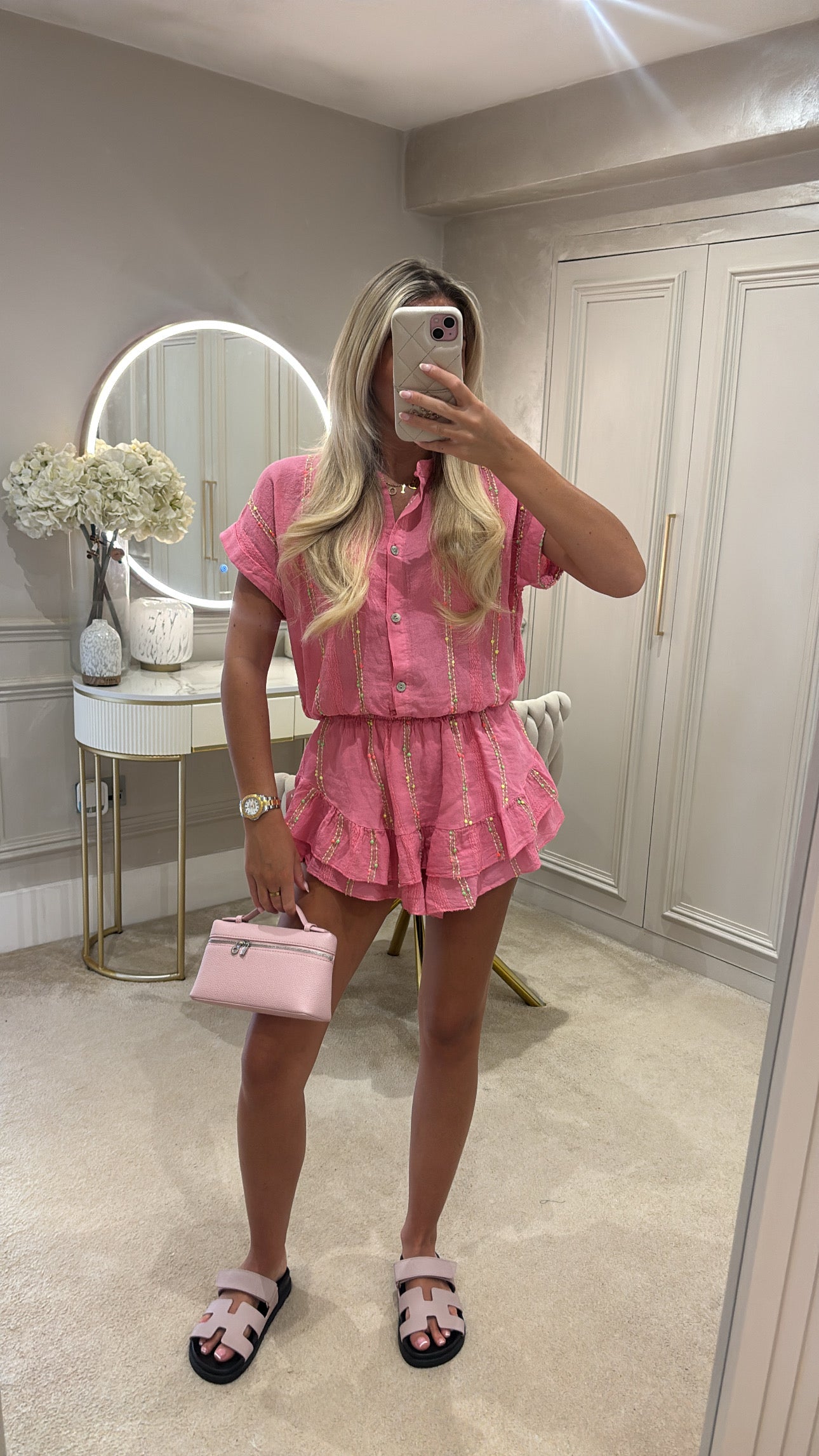 Multi coloured skort set
