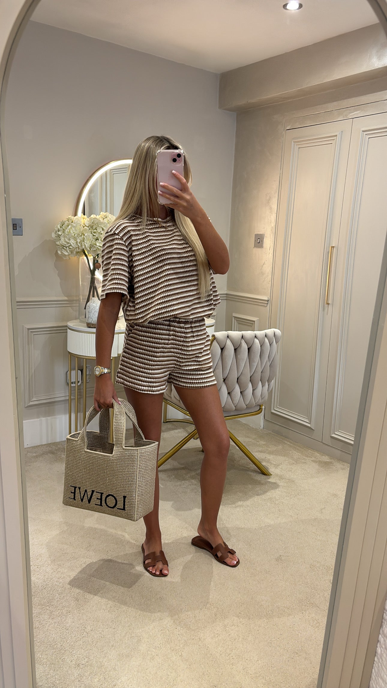 Multi colour t shirt short set
